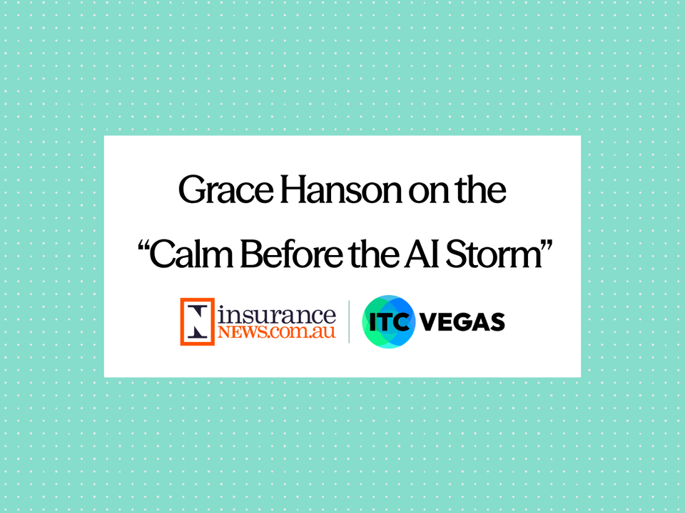 Grace Hanson, Elysian founder and CEO, on why insurers’ AI adoption is too reactive. Featured in Insurance News.