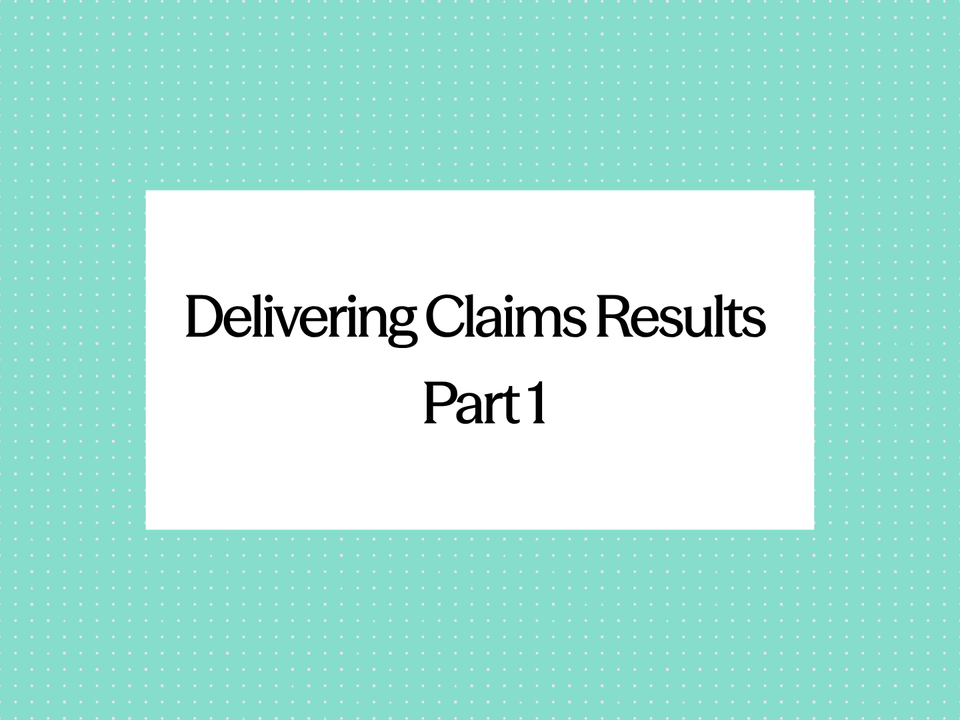 DCR Part 1: Elysian Era newsletter title card reading 'Delivering Claims Results, Part 1'