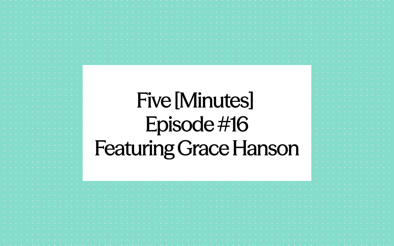 Grace Hanson on Five Minutes with Miguel Edwards at the InsurTechNY Spring 2025 event