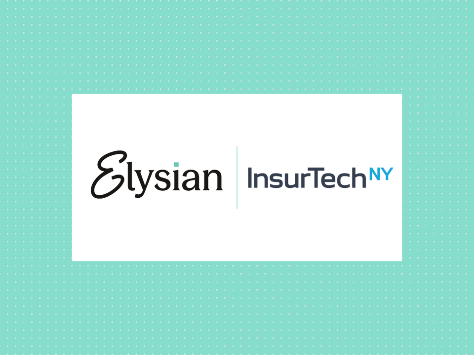 Elysian x InsurTechNY graphic announcing Elysian's acceptance into the InsurTechNY Match Program