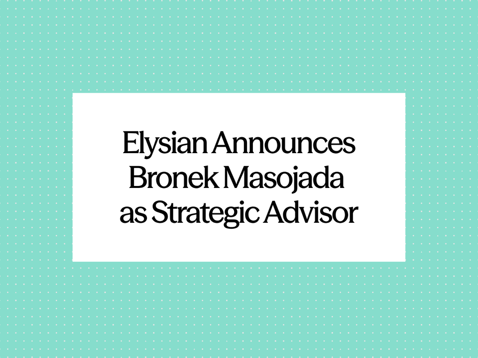 Bronek Masojada joins Elysian as a strategic advisor