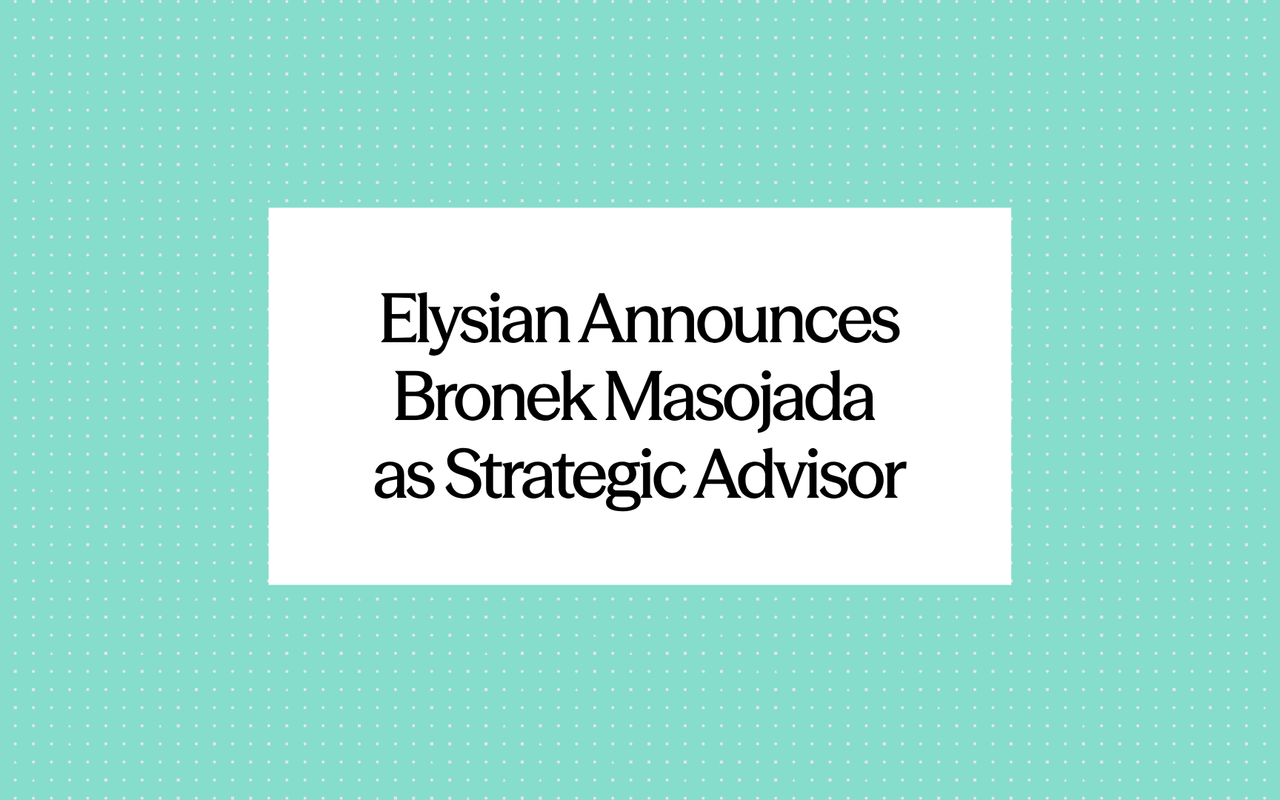 Bronek Masojada joins Elysian as a strategic advisor