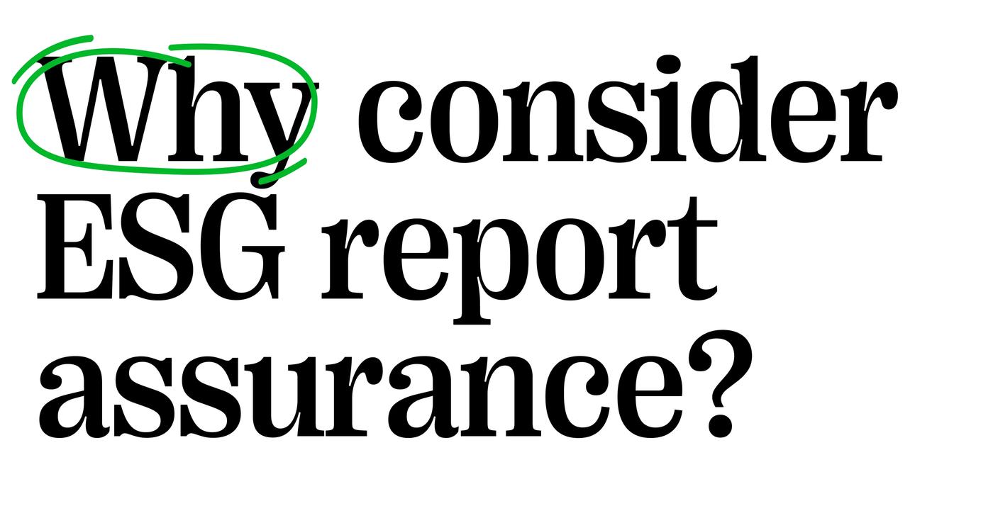 A quote: Why consider ESG report assurance?