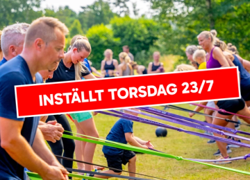 Gruppträning - INSTÄLLT den 23/7