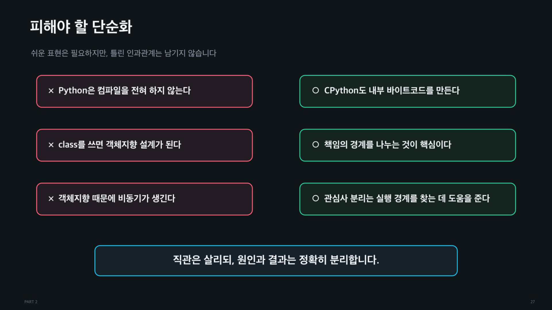 객체의 역할과 책임, 그리고 코드는 어떻게 실행되는가 - 슬라이드 27