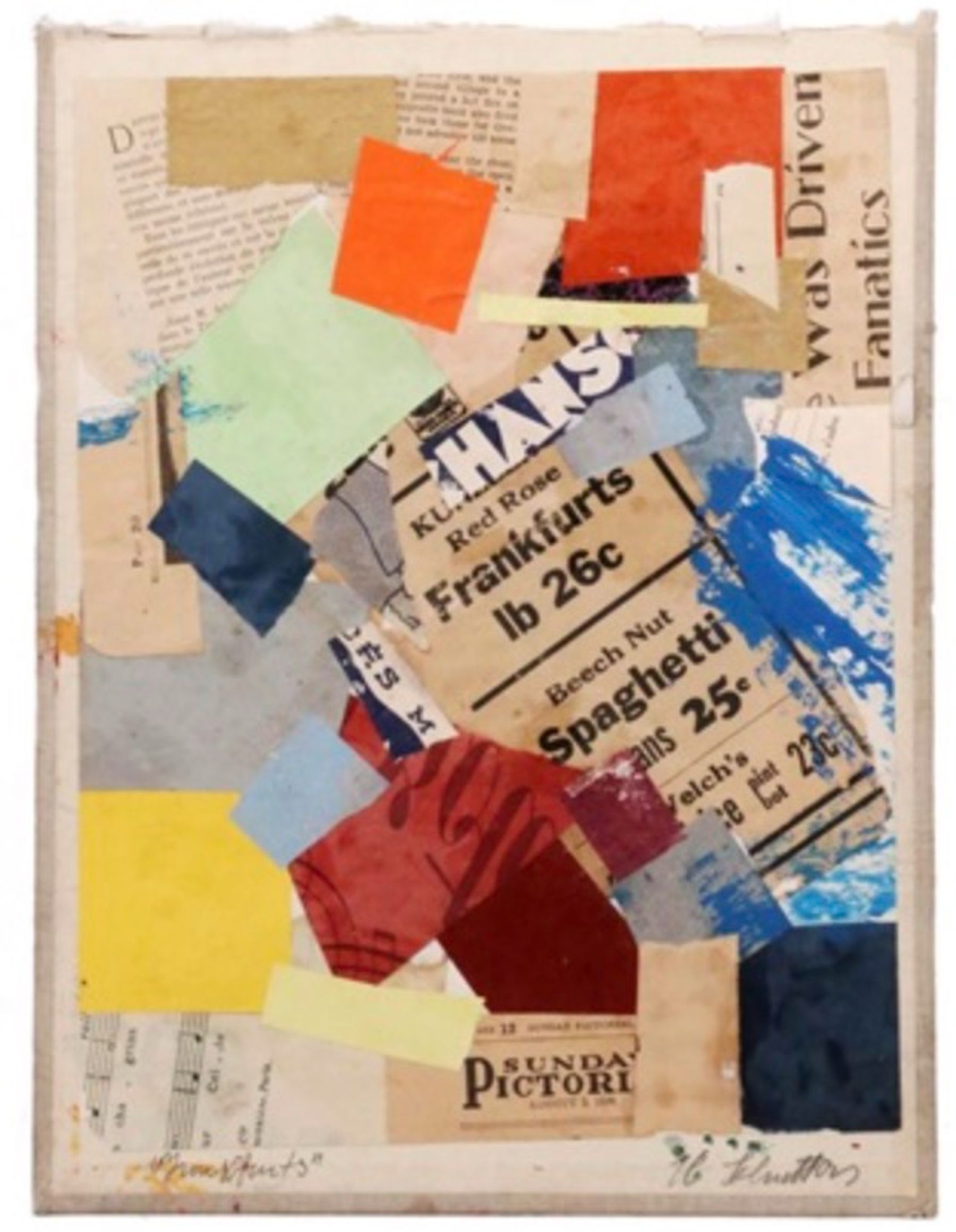 Kurt Schwitters, Merz collage, 1936