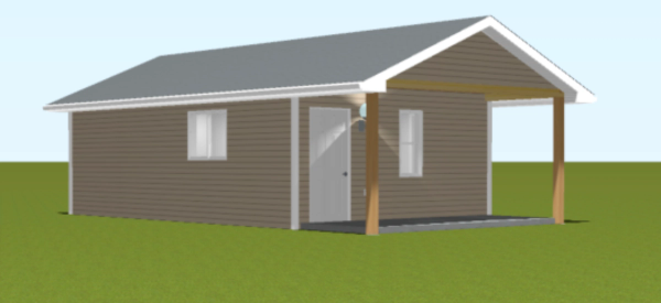 Mountain Den 3D view 8