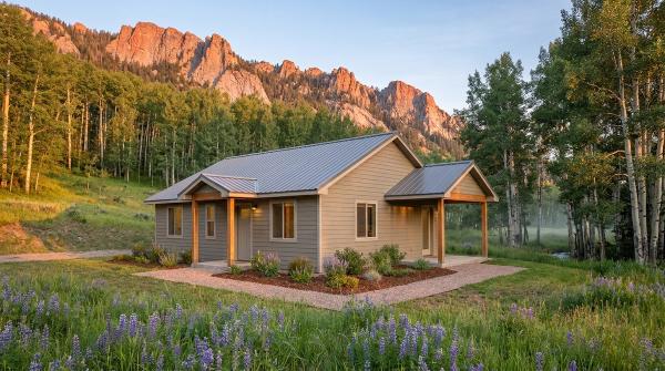 Aspen Dell cabin rendering