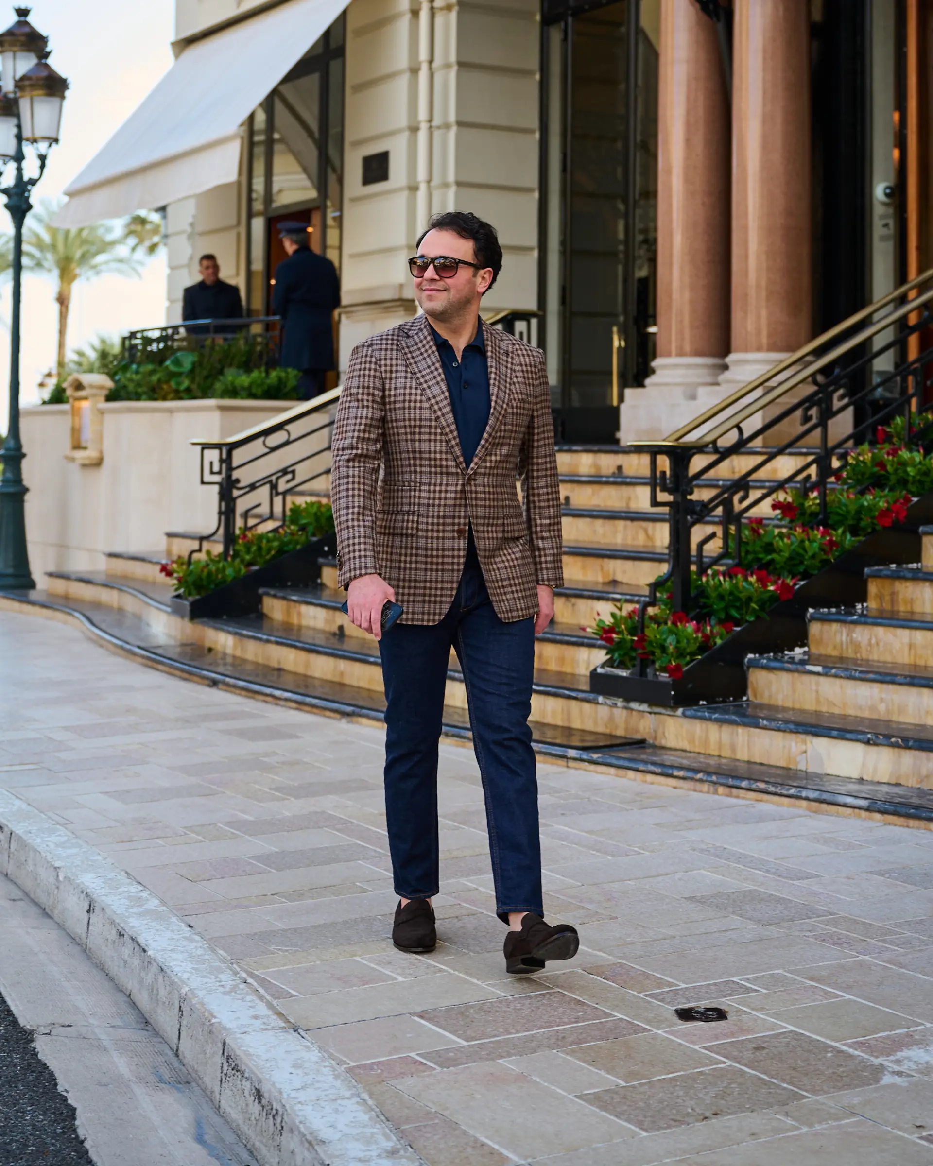 Los colbert ruitjes van cashmere door Ettemadis