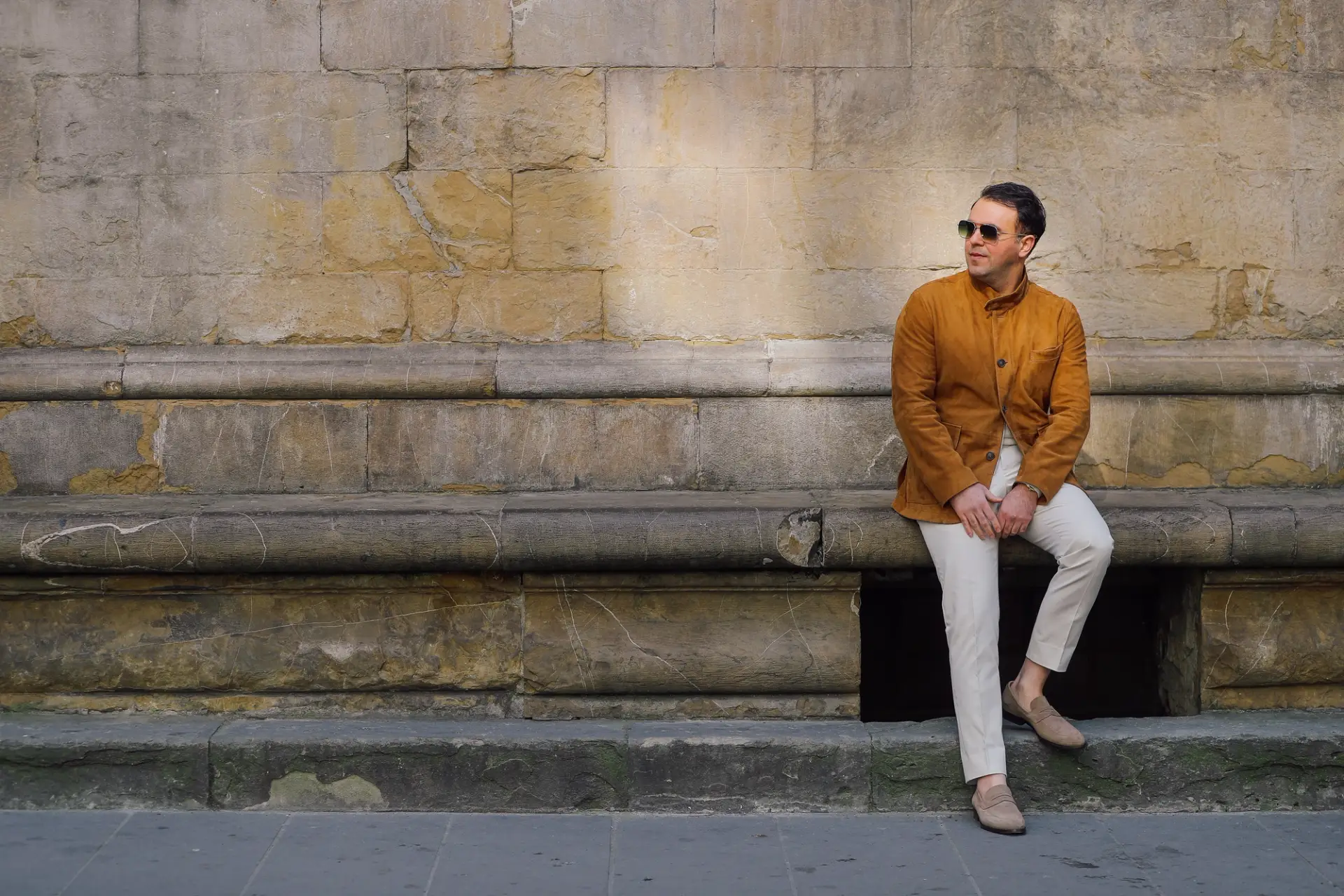 leren jas op maat suede tobacco