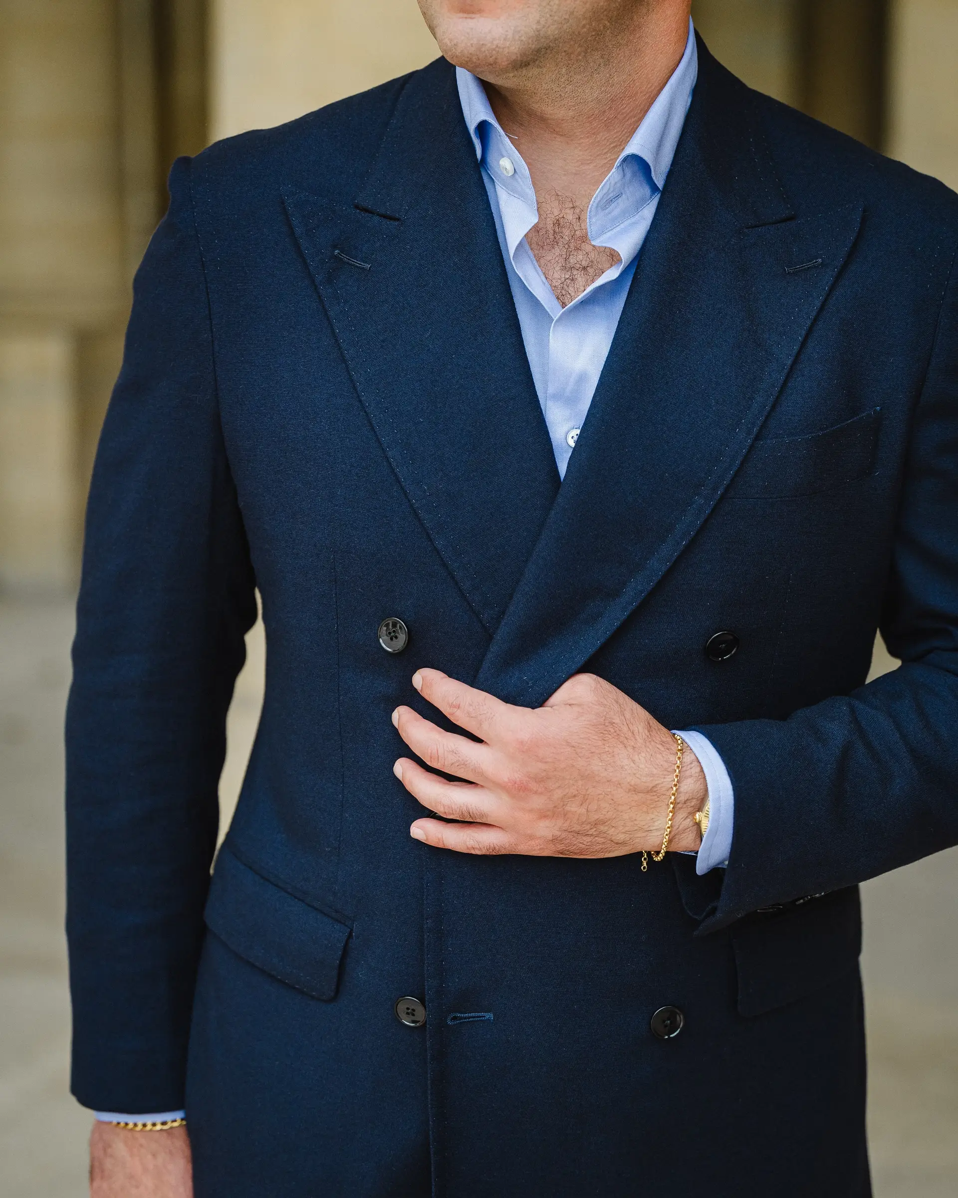 Double breasted colbert op maat van Ettemadis