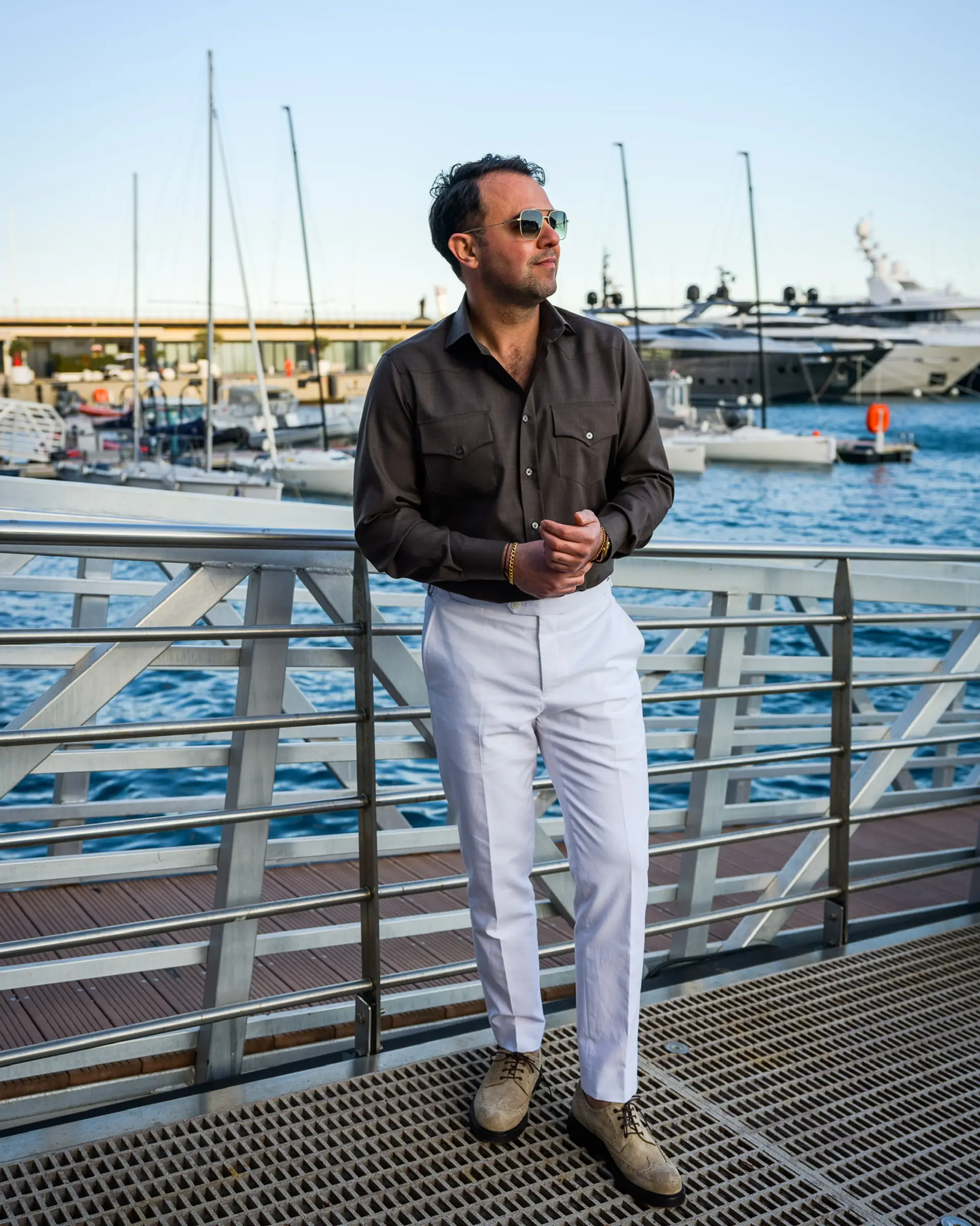 bruin overhemd op maat | Ettemadis Den Haag