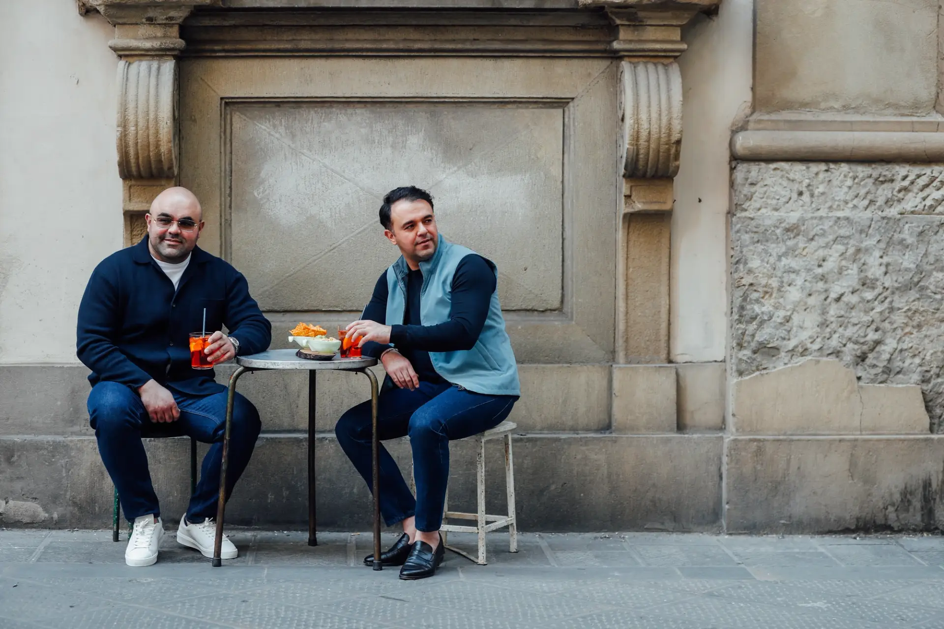 Blauw bodywarmer van Ettemadis