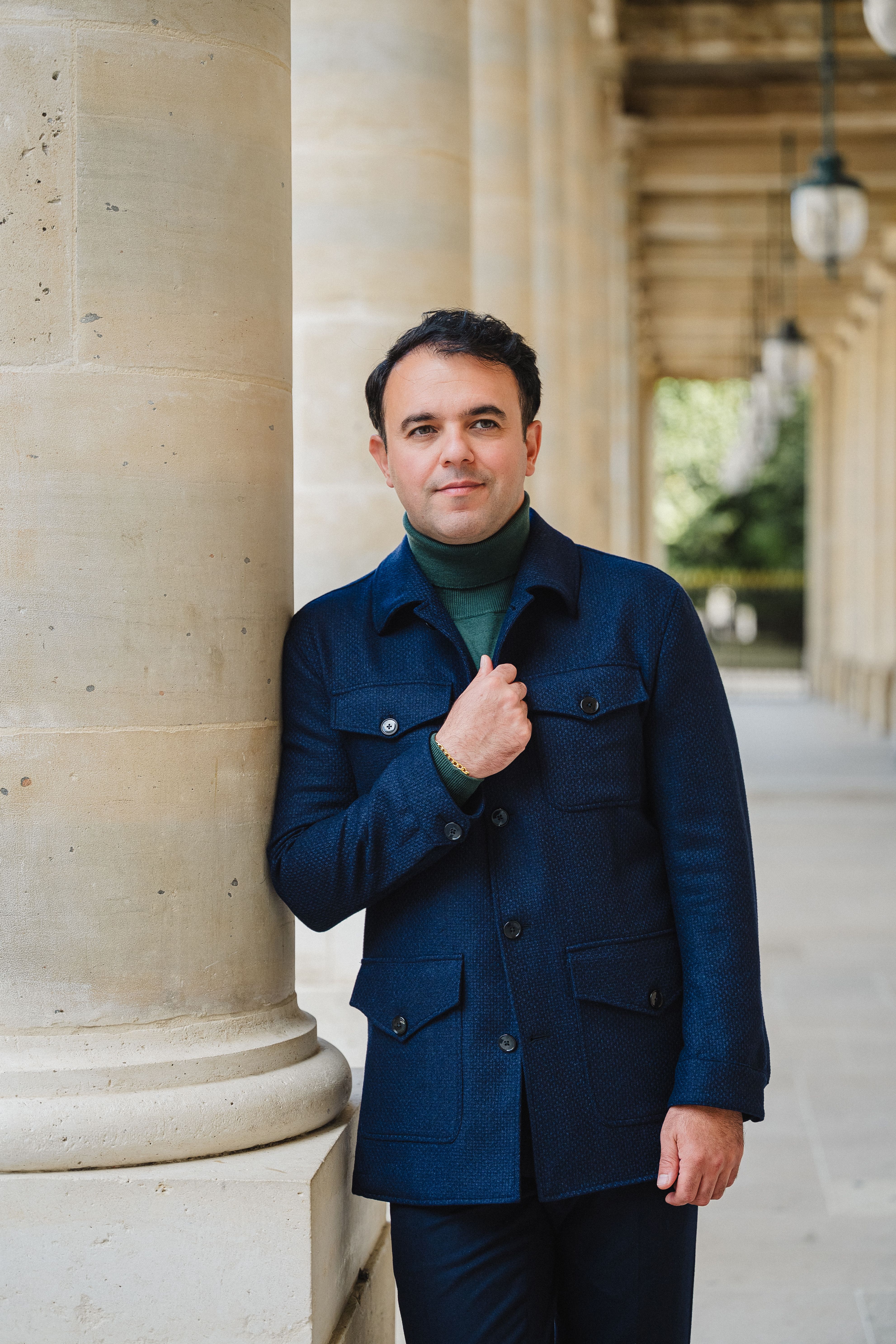 Blauw informal jacket op maat