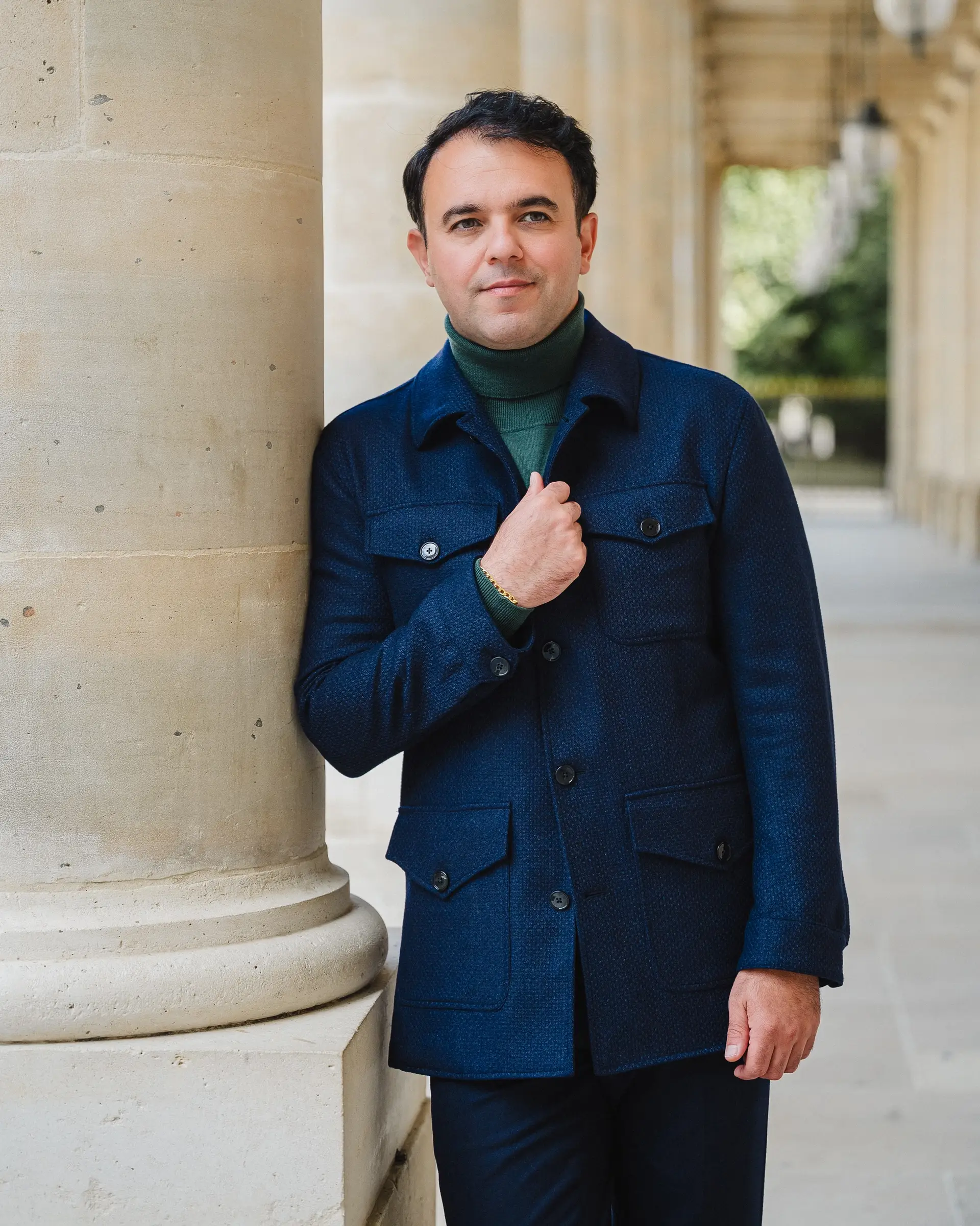 Blauw informal jacket op maat