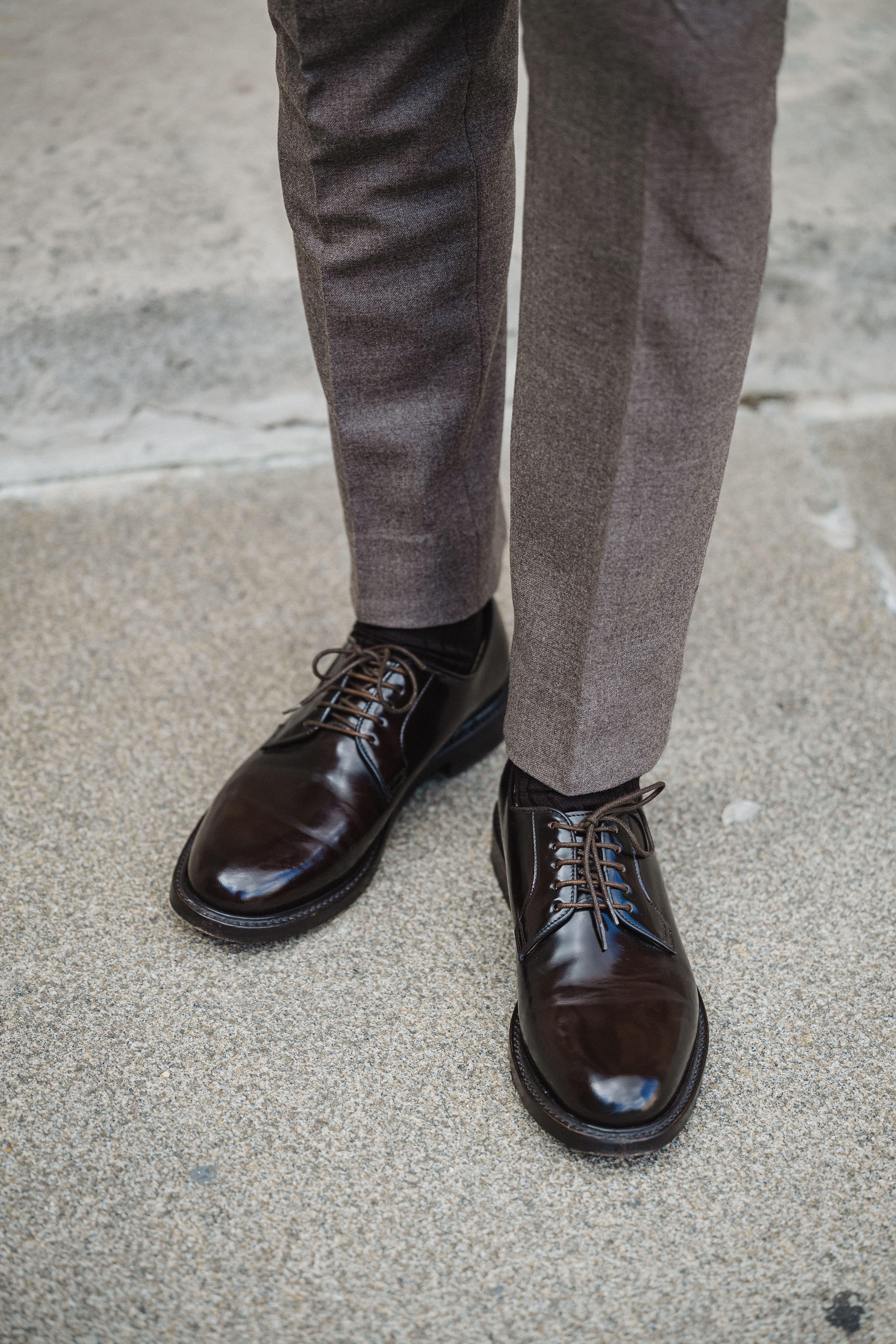 Glad leren schoenen van Ettemadis op maat