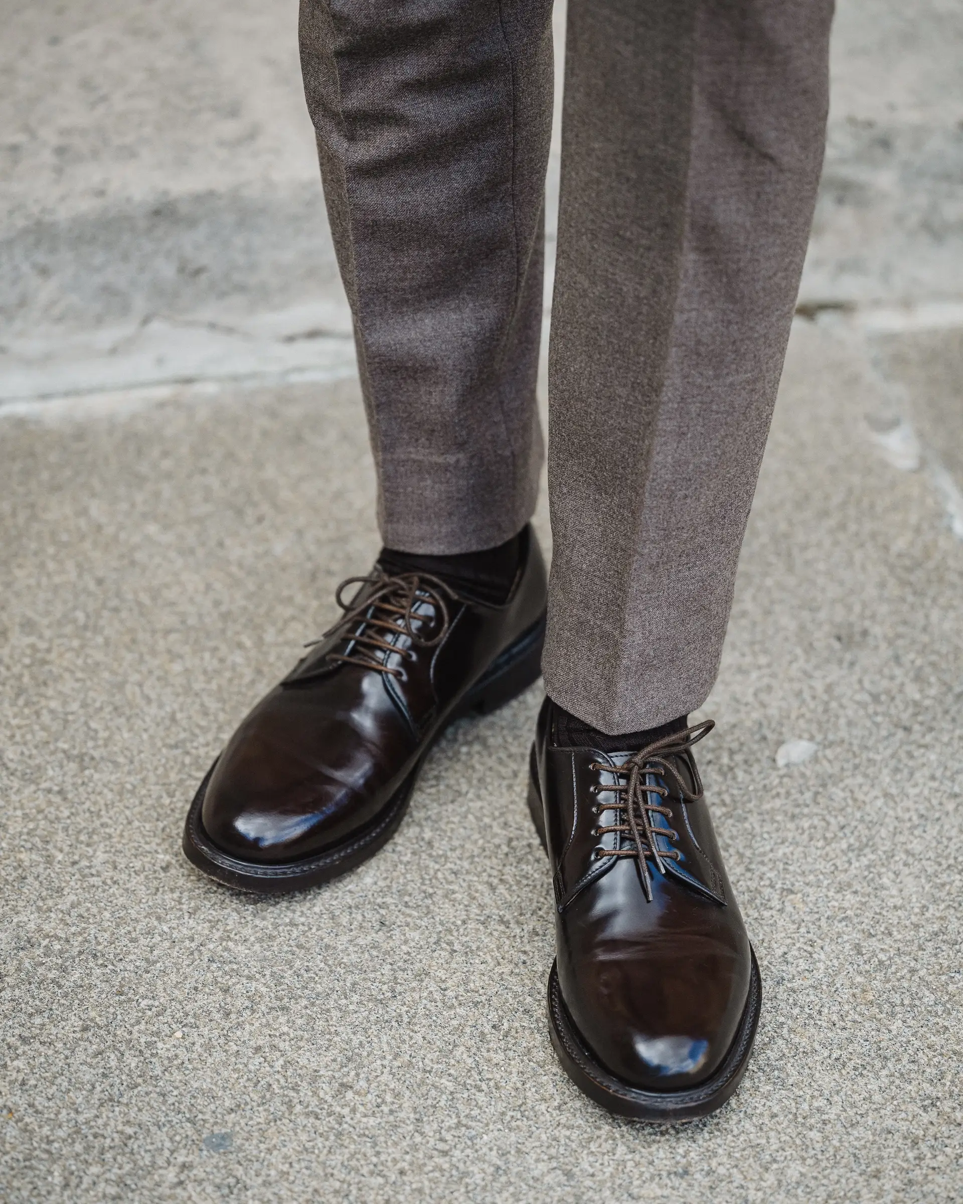 Glad leren schoenen van Ettemadis op maat