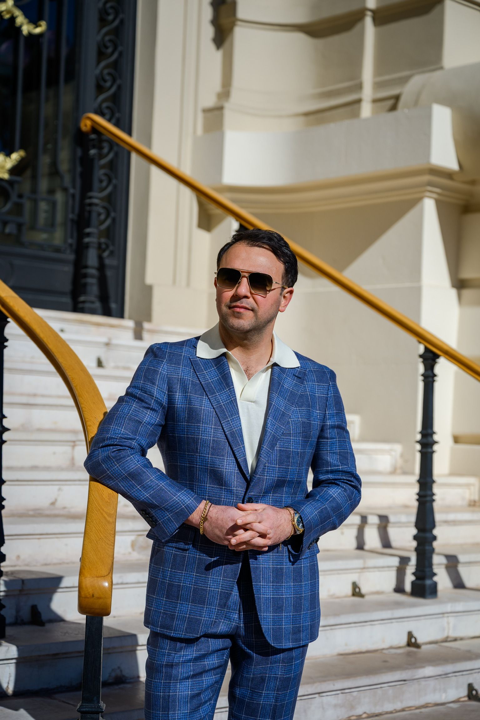 geruit pak op maat van Ettemadis