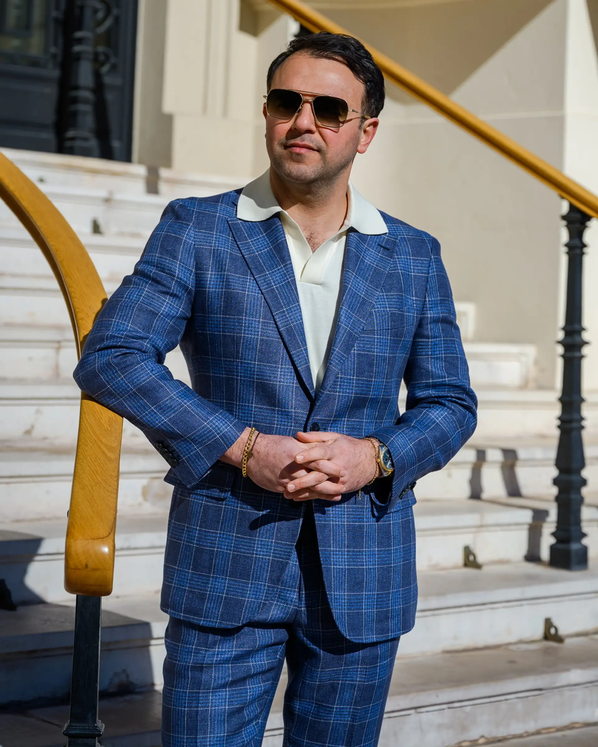 geruit pak op maat van Ettemadis