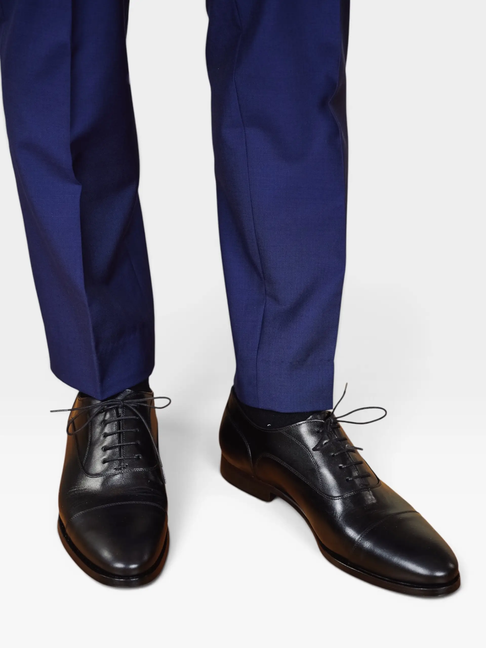 Zwarte lederen oxford schoenen