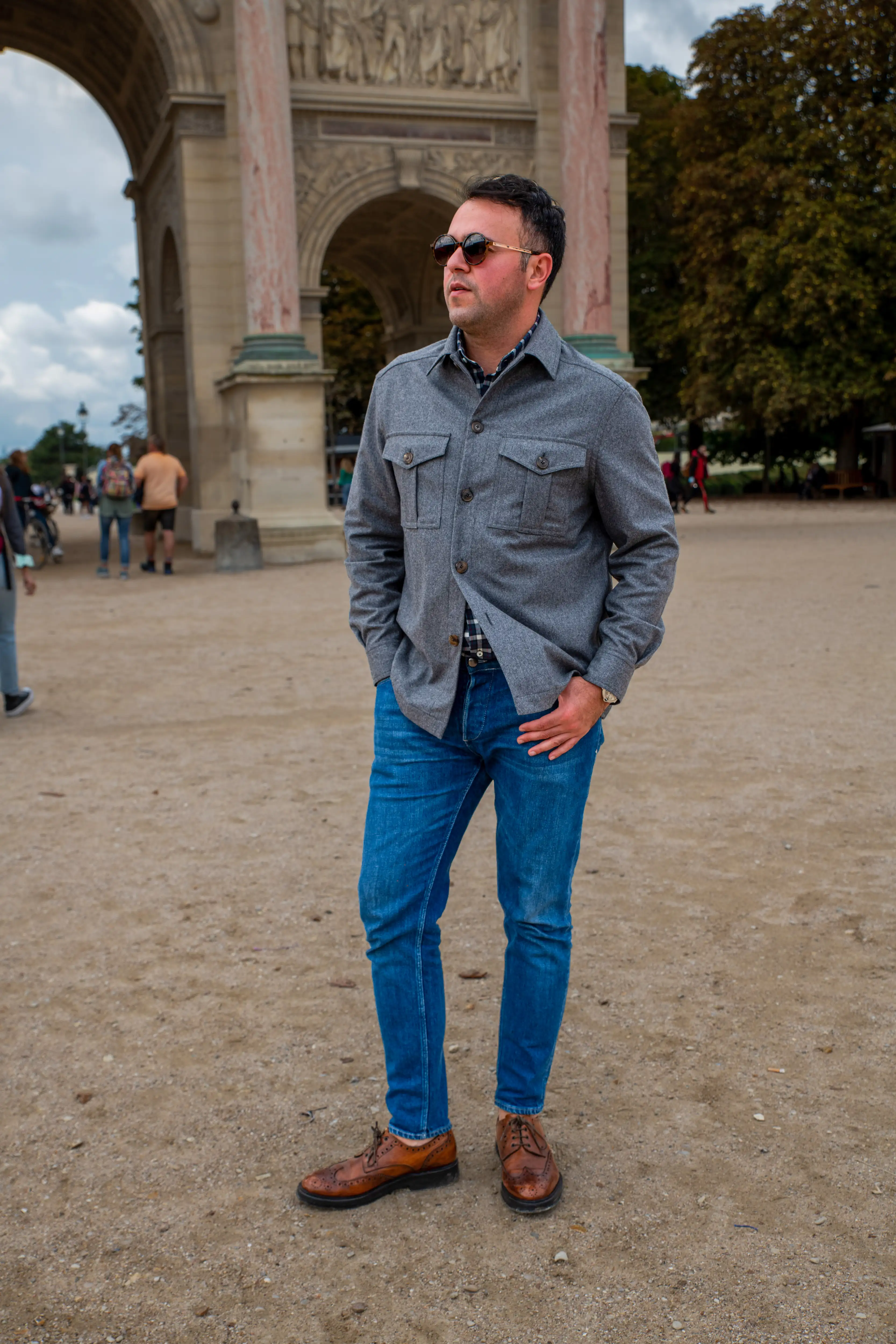 Blauwe jeans op maat van Ettemadis