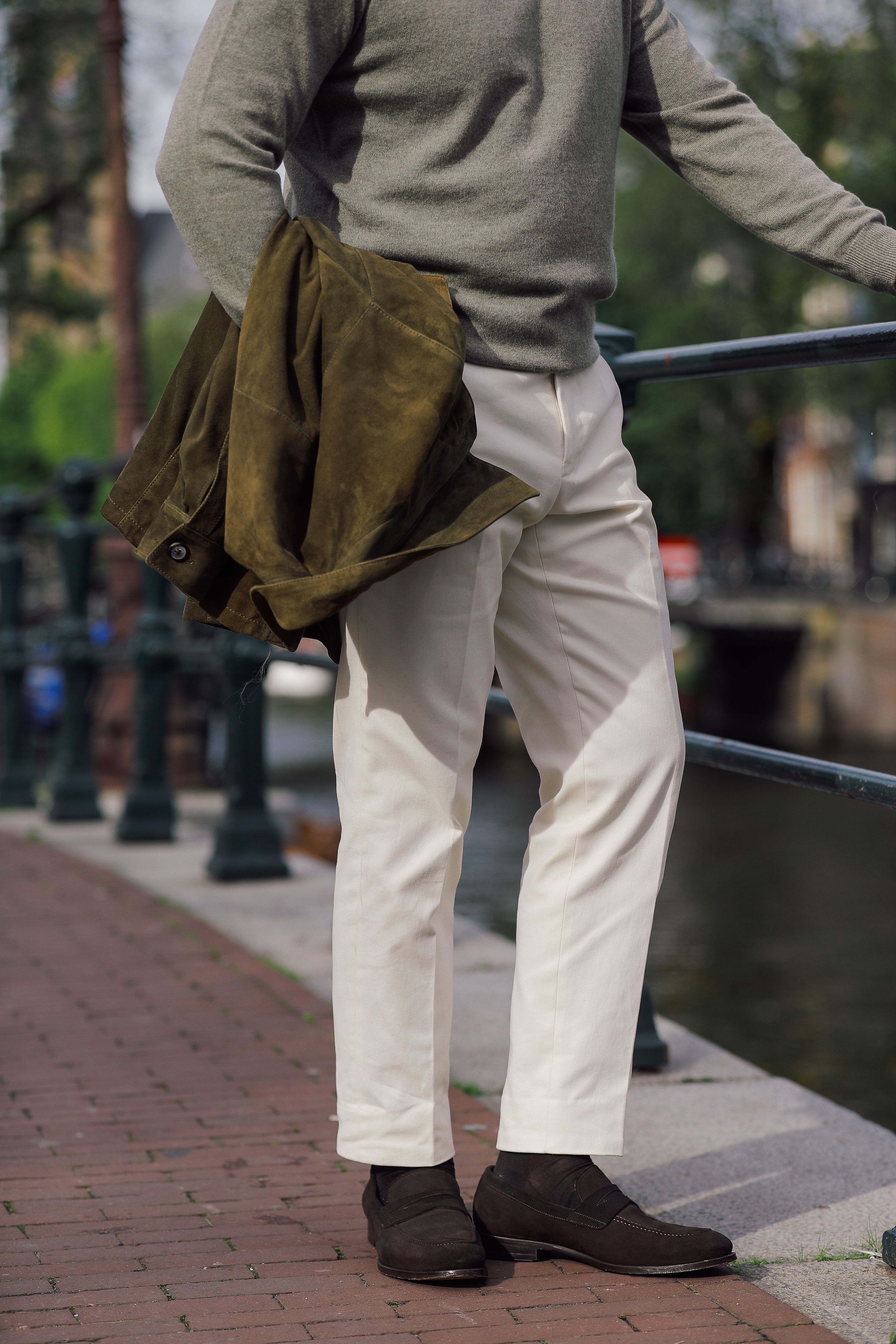 Witte broek op maat van Ettemadis
