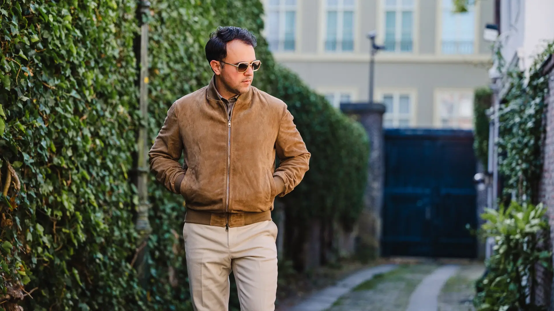 Suede leren jas op maat van Ettemadis