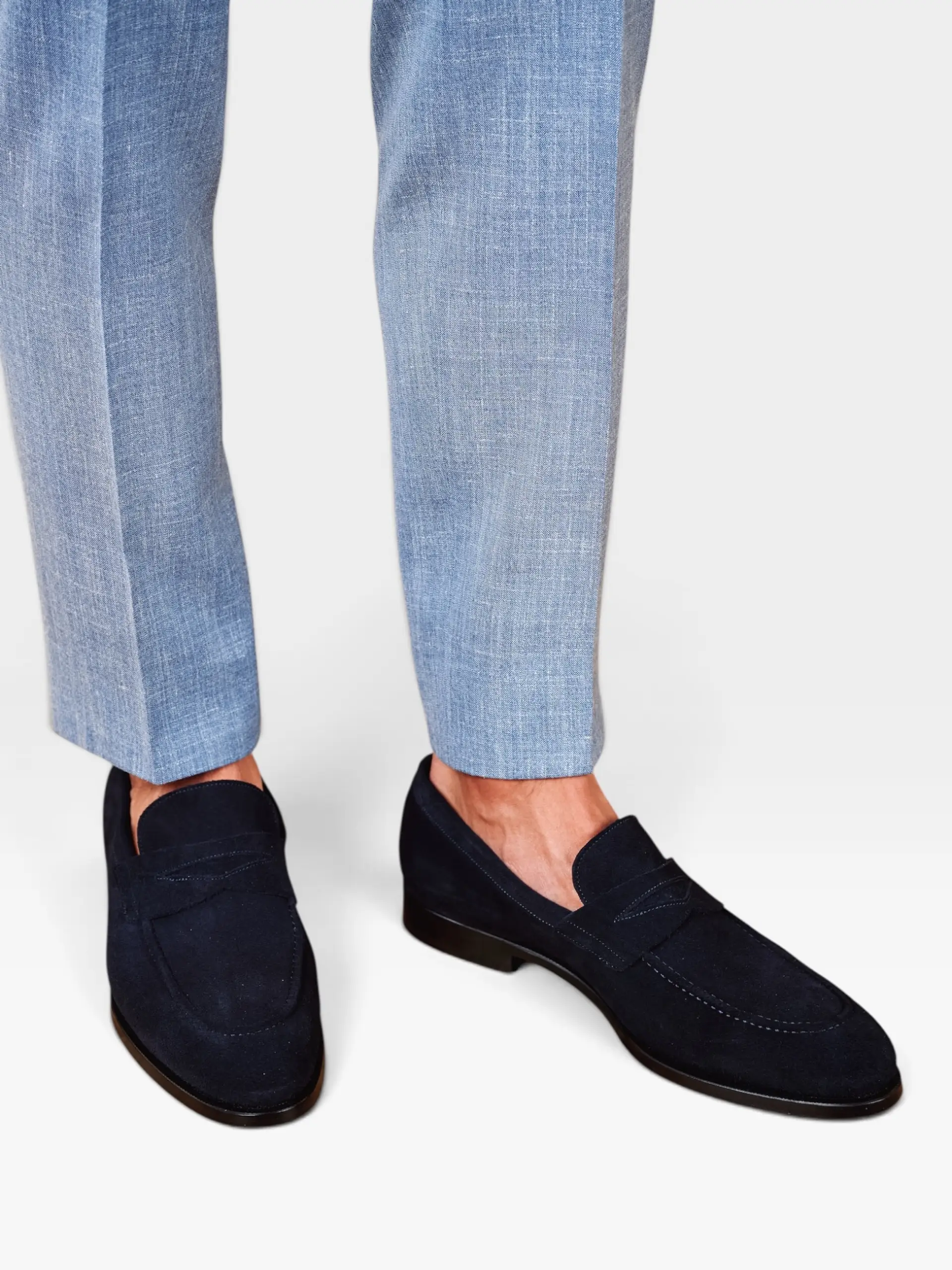 Blauwe penny loafers van Ettemadis