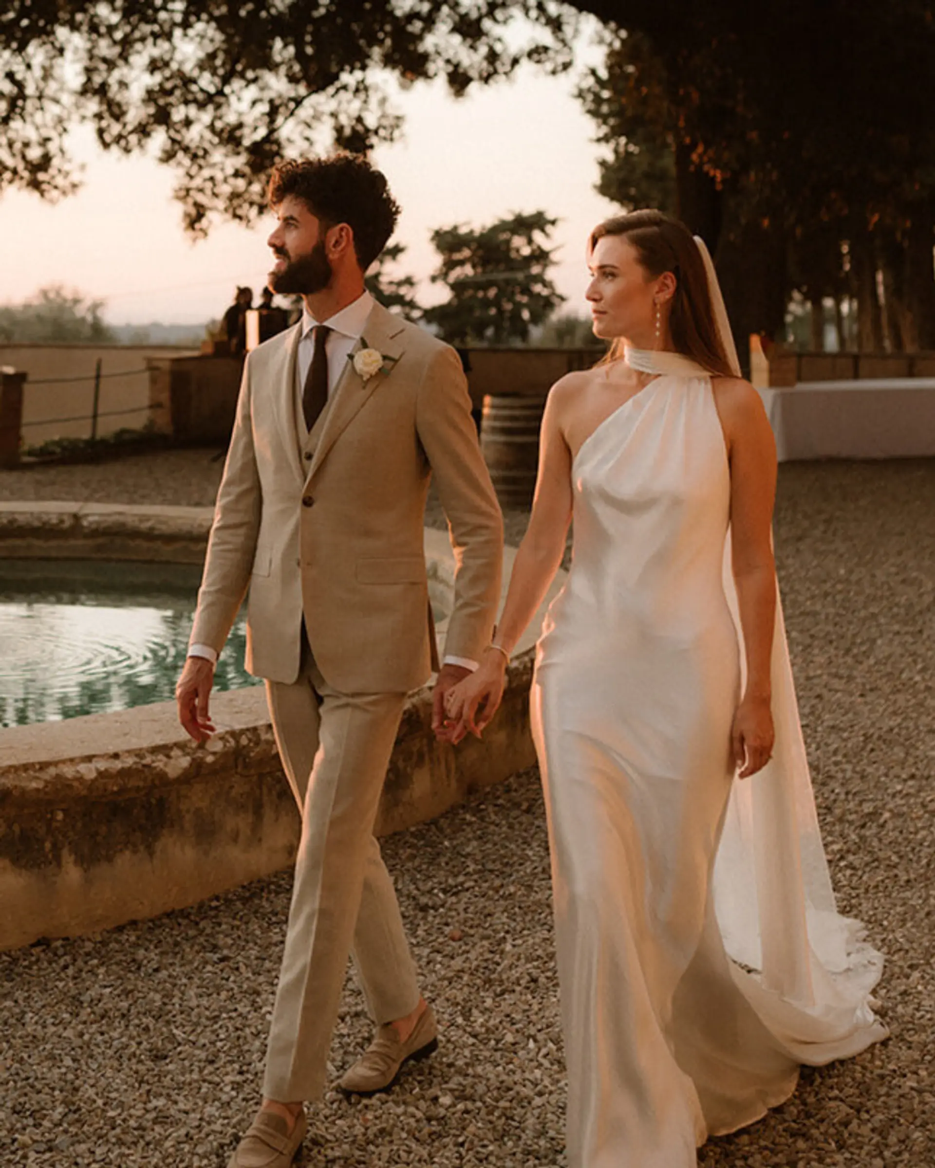 Italiaans driedelig trouwpak van Ettemadis