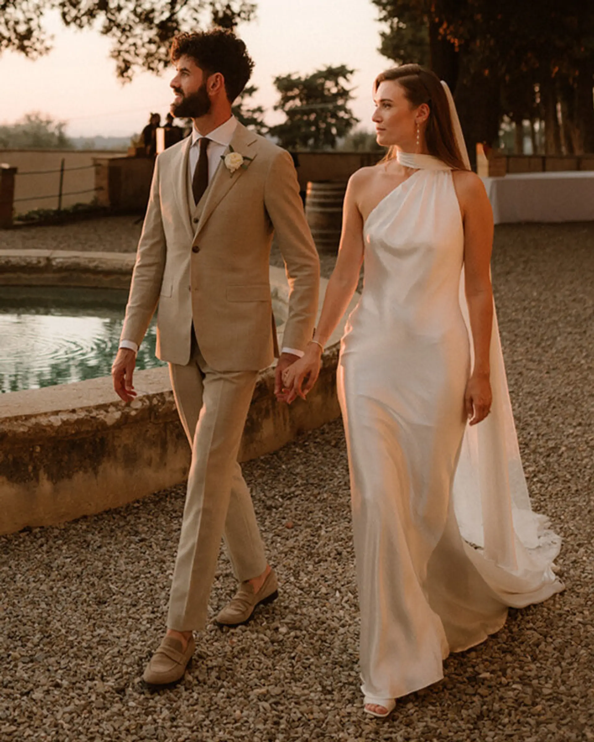 Italiaans driedelig trouwpak van Ettemadis