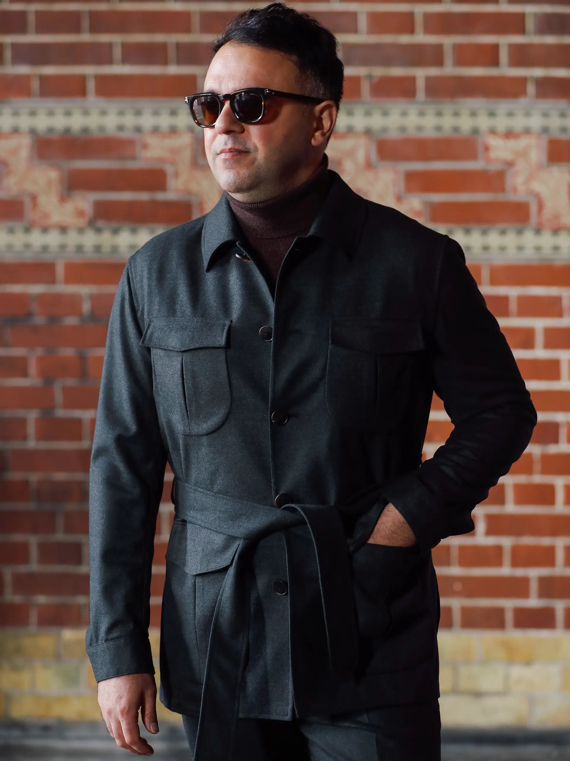 Safari suit van Ettemadis in het groen