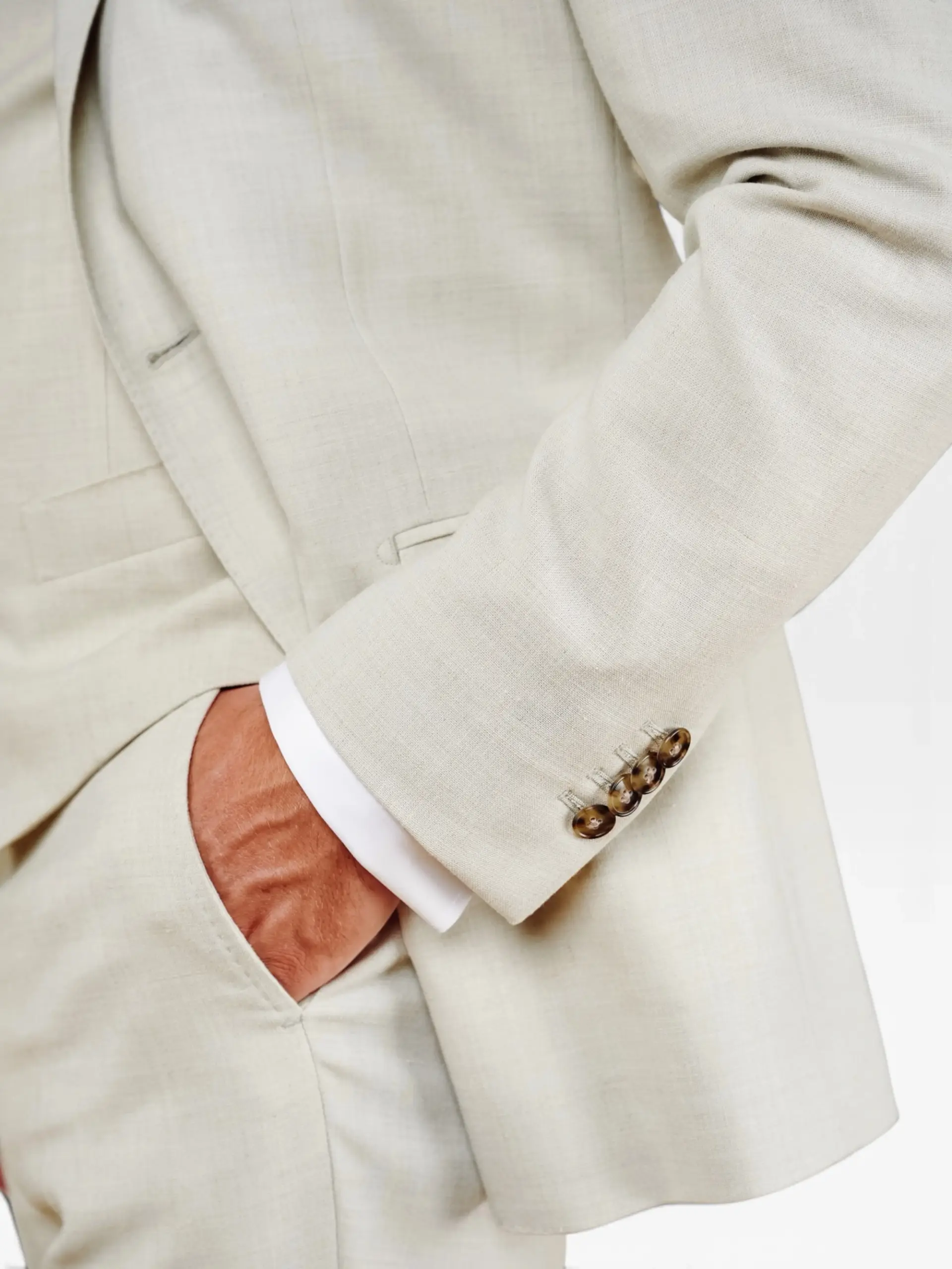 Beige trouwpak van Ettemadis