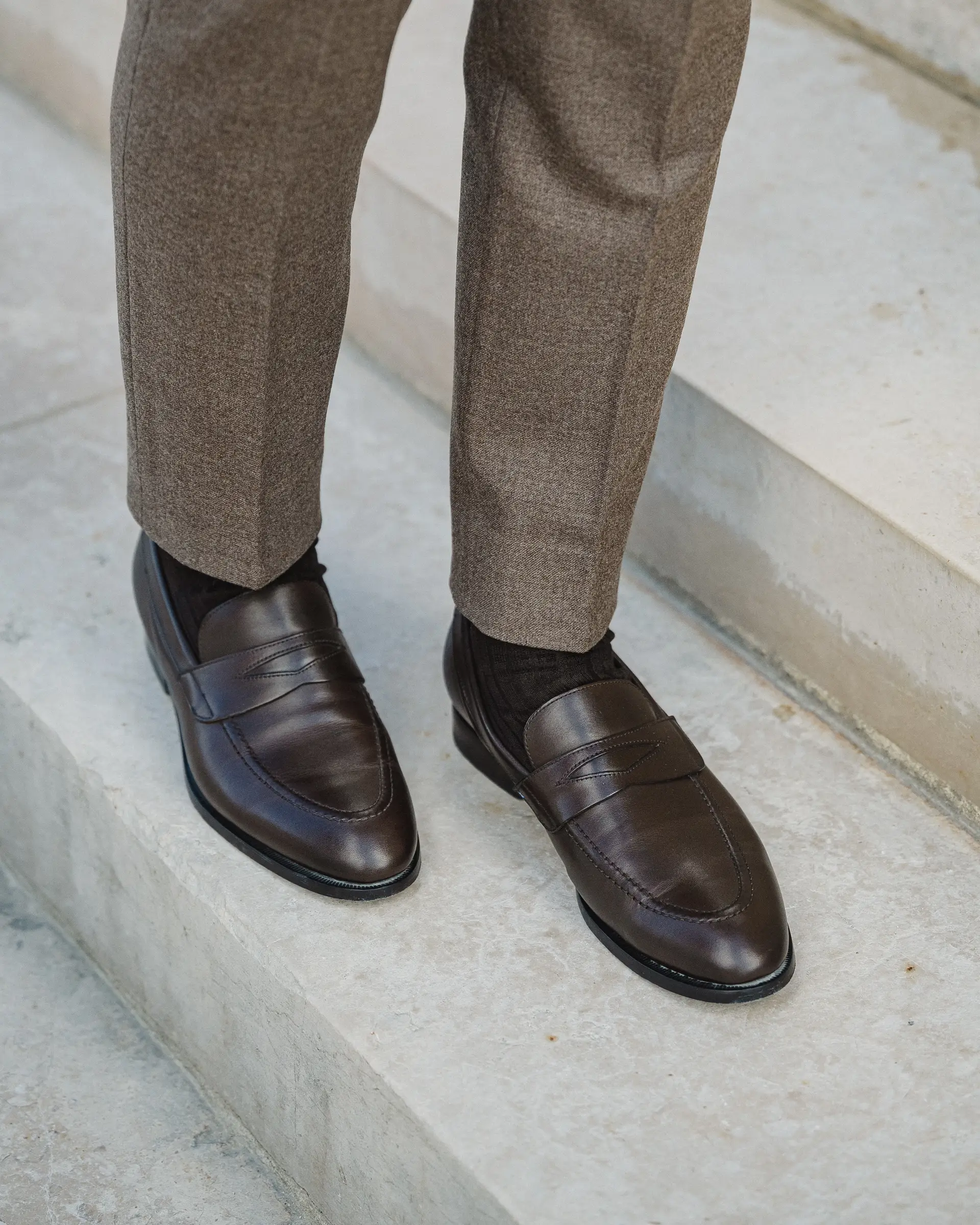 leren loafers van etemadis