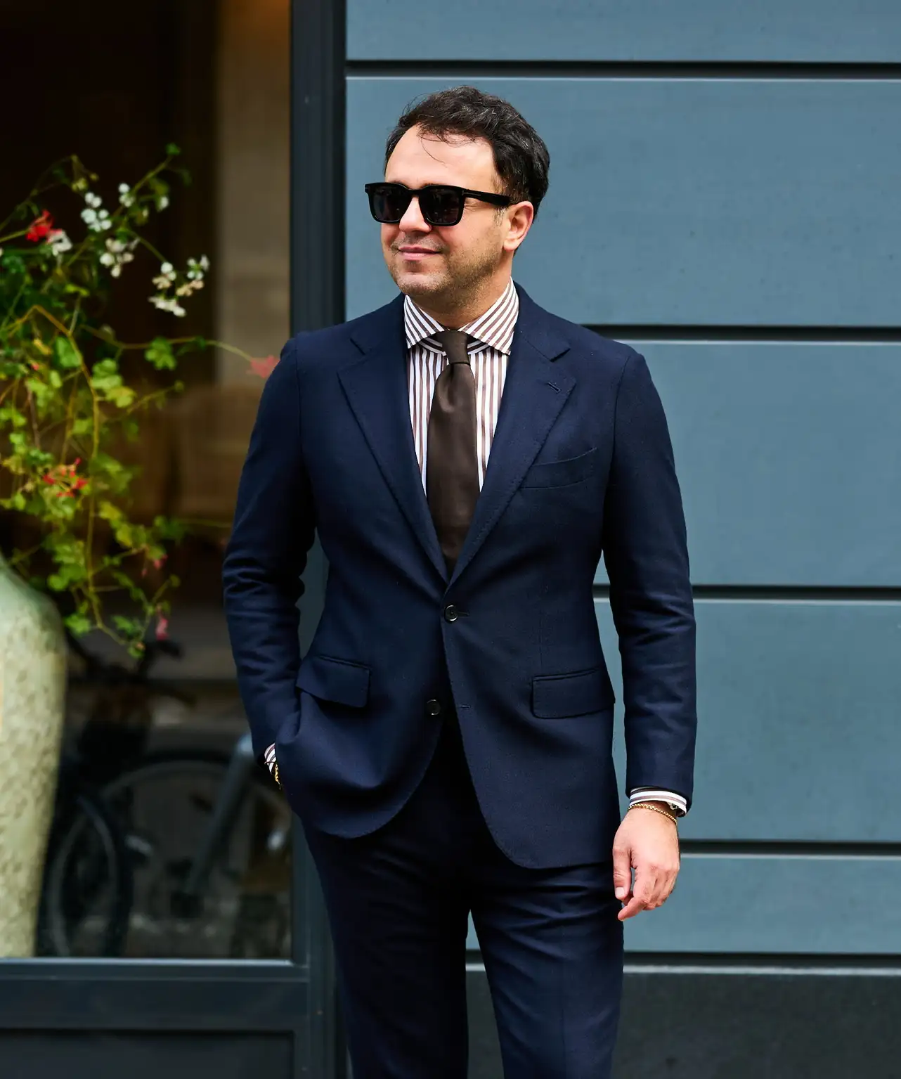 Geruit maatpak van Ettemadis, nieuwe collectie herfst winter 2025