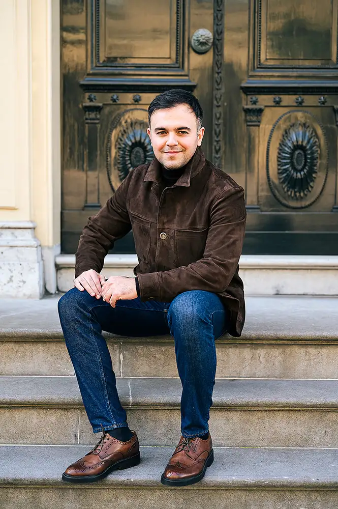 Blauwe jeans op maat van Ettemadis