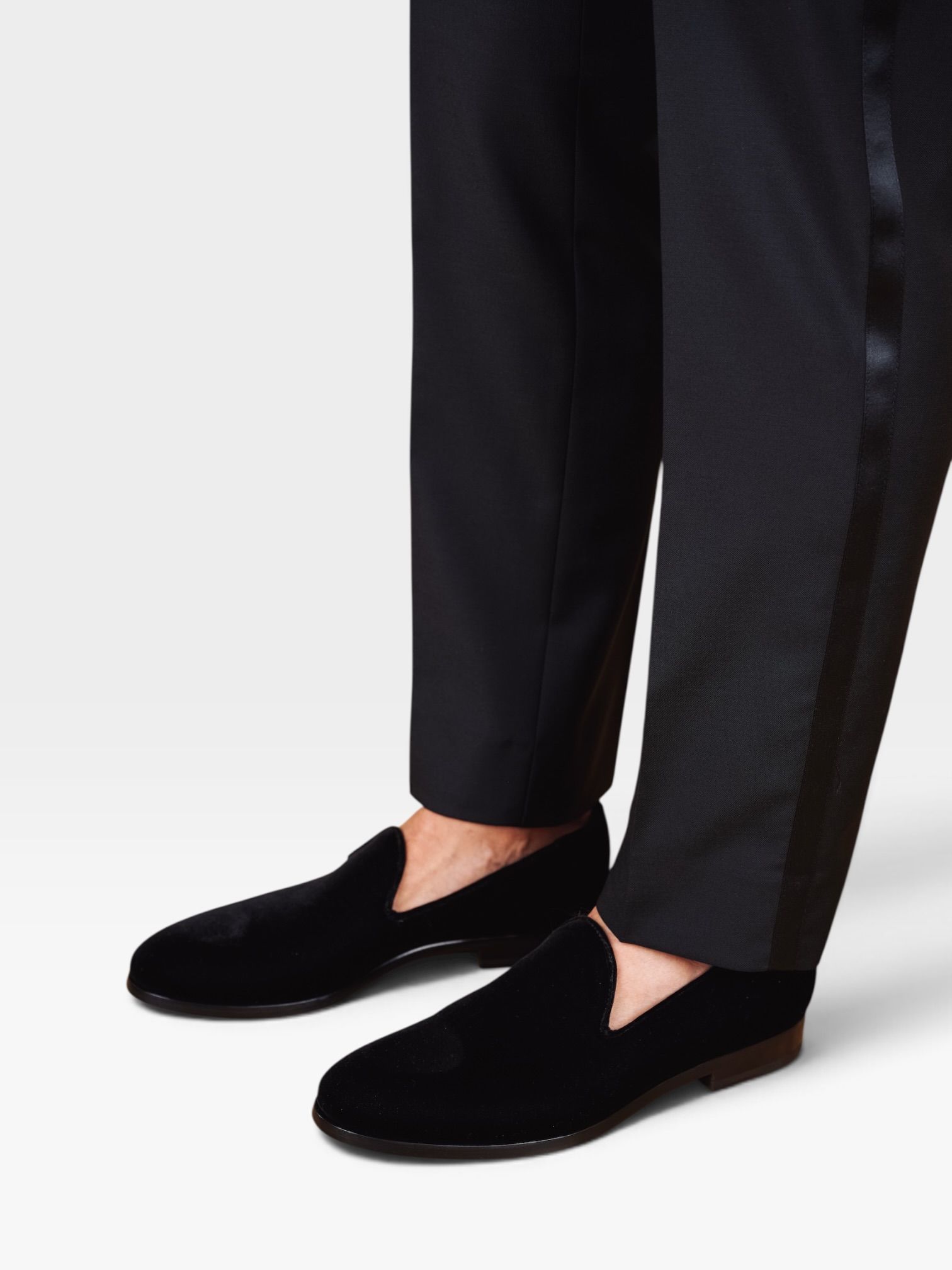 velvet loafers smoking