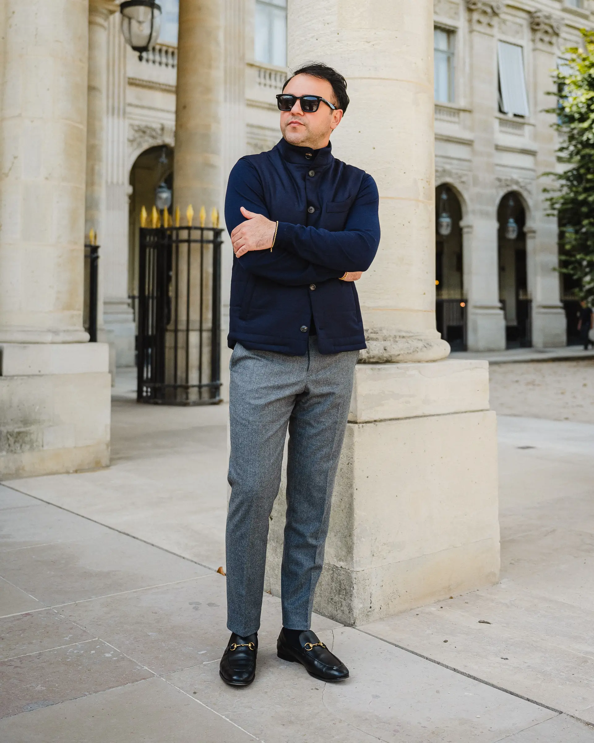 Blauw bodywarmer van Ettemadis