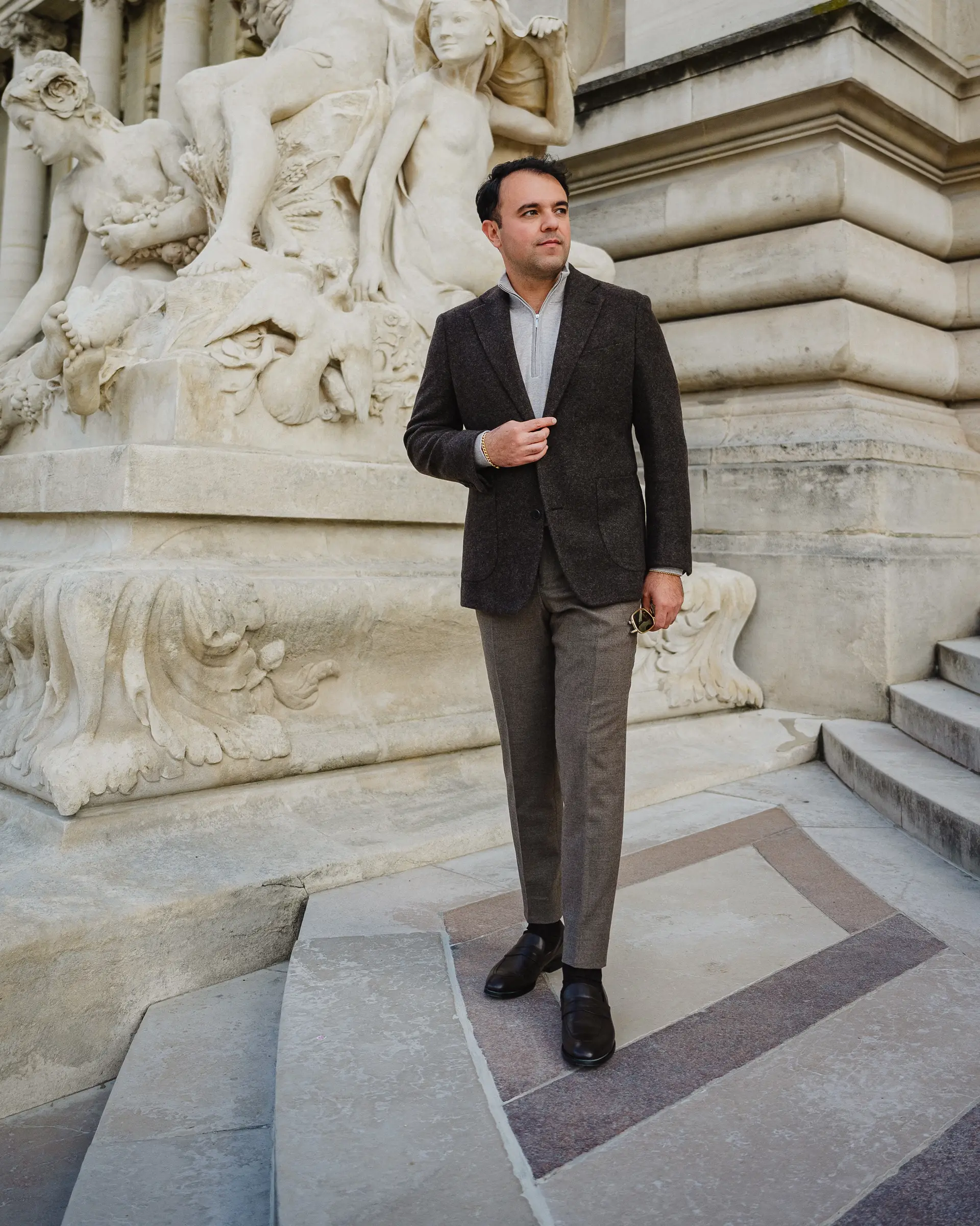 Bruin colbert op maat | Ettemadis