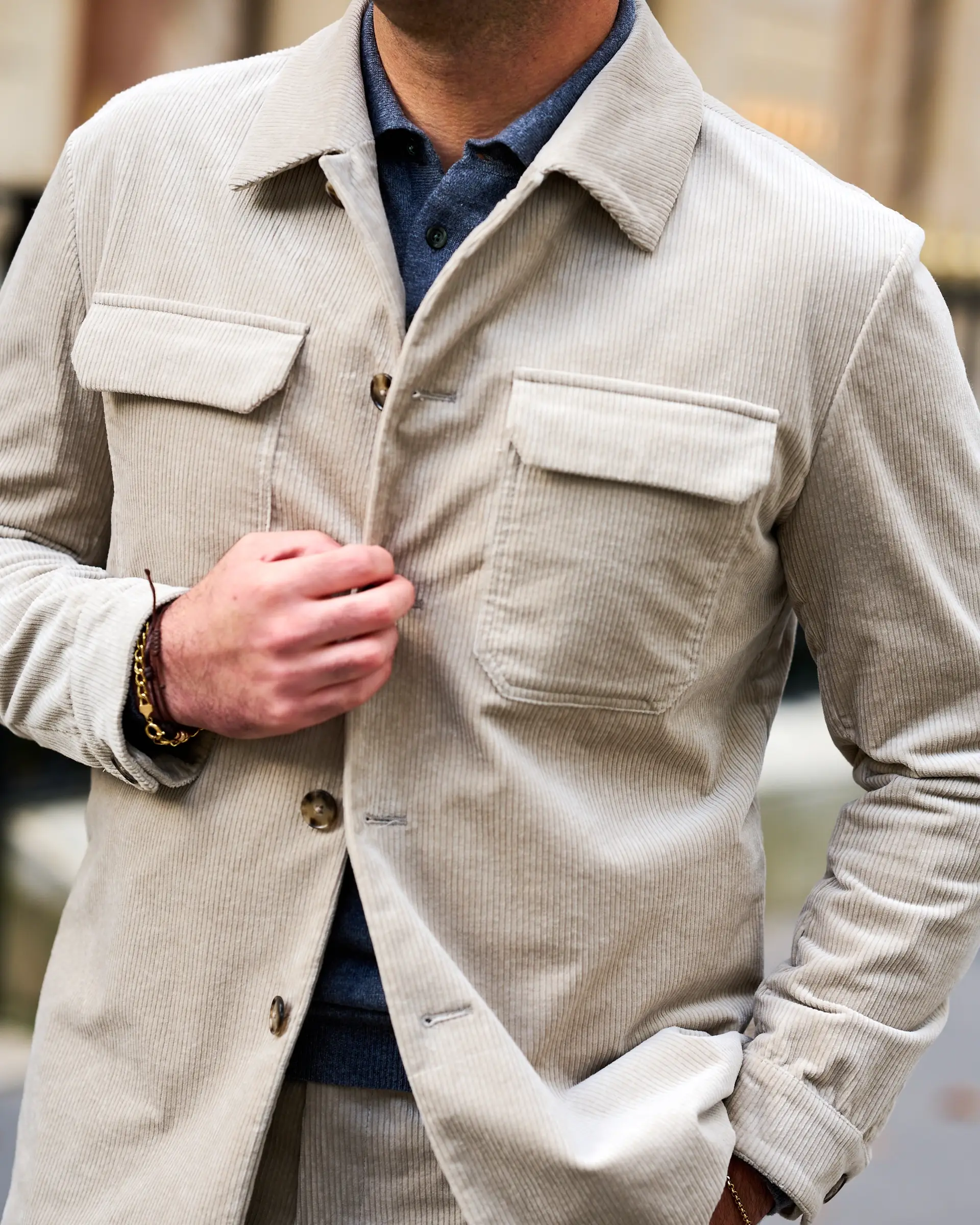Corduroy overshirt van Ettemadis