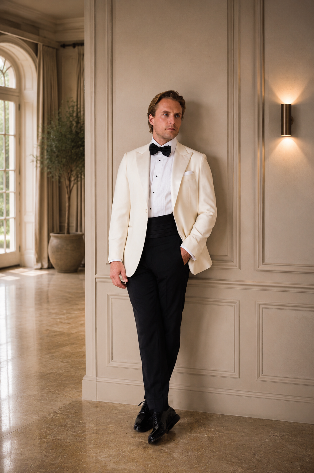 White tuxedo op maat
