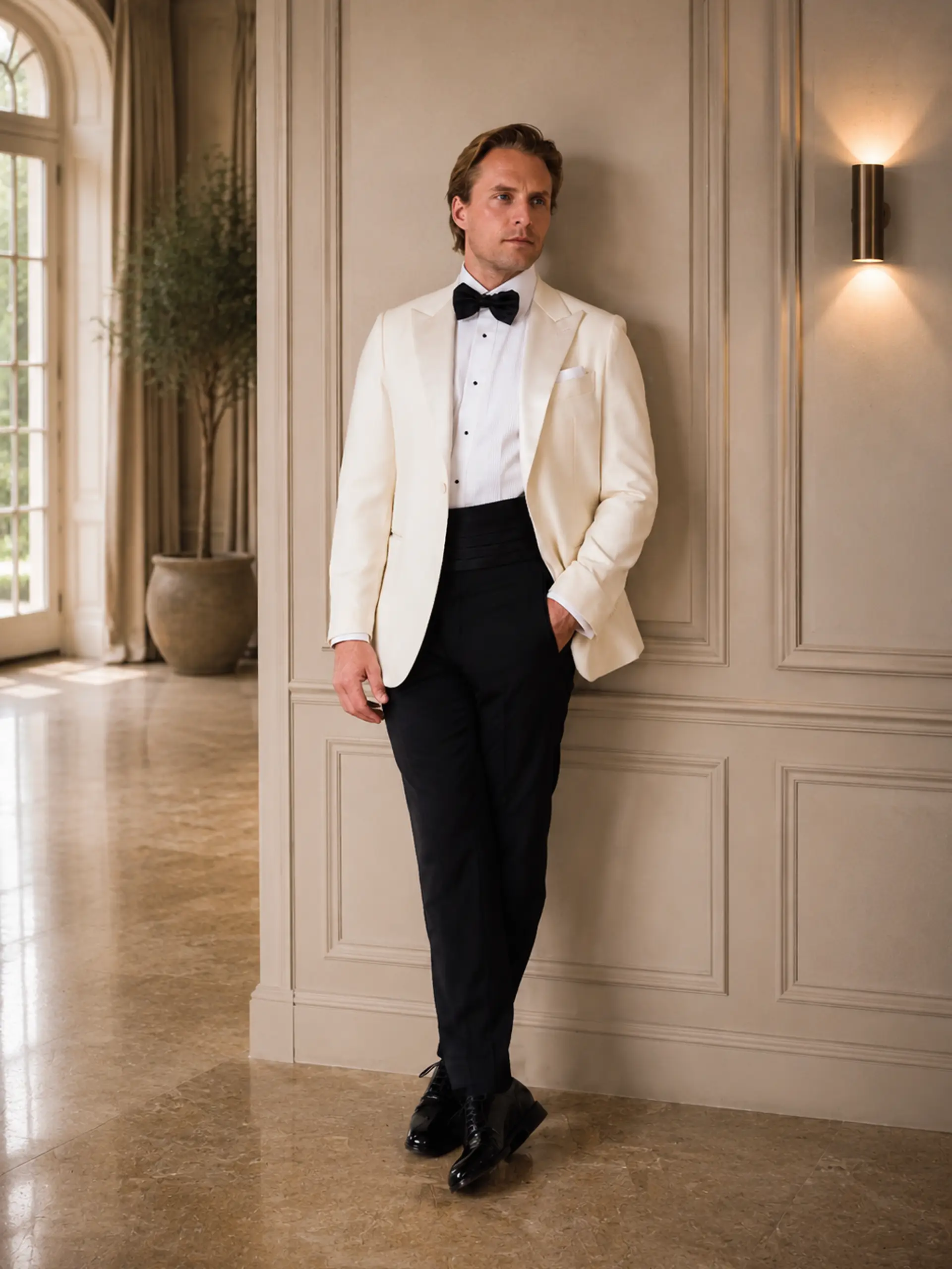 White tuxedo op maat