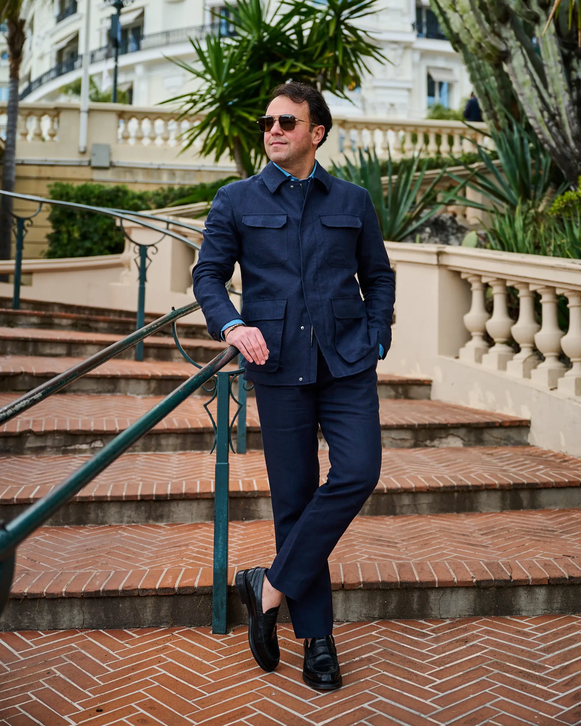 Shirt jacket gevoerd van Ettemadis op maat