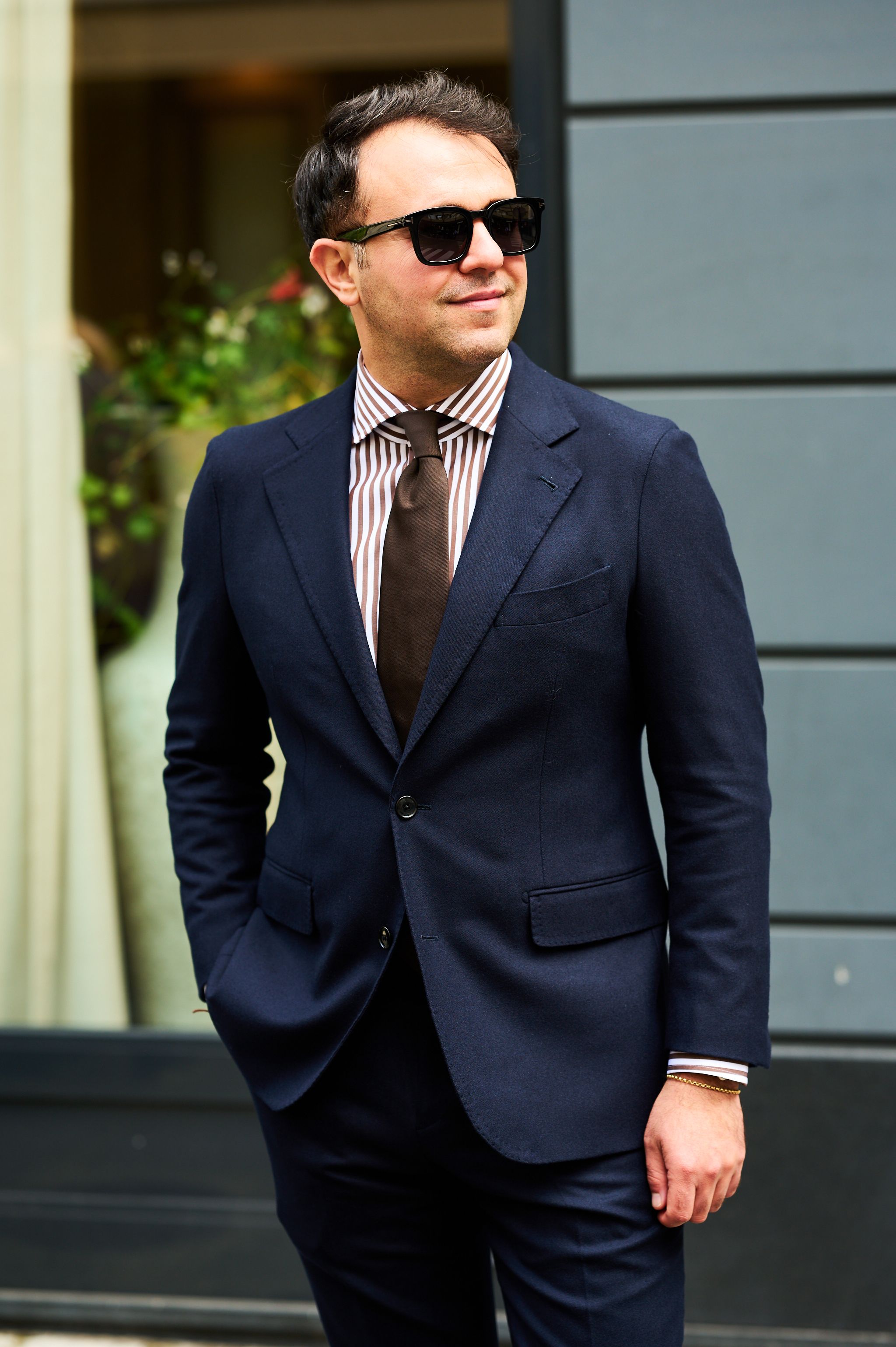 Blauw maatpak van Ettemadis Fall Winter 2024