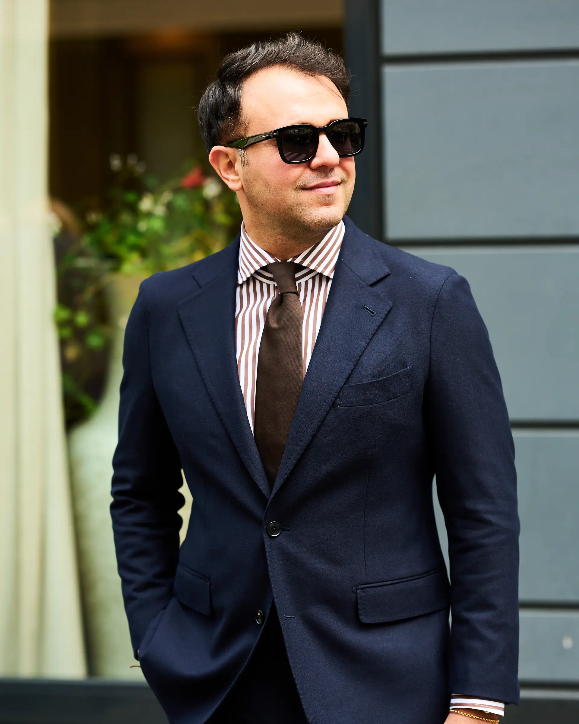 Blauw maatpak van Ettemadis Fall Winter 2024