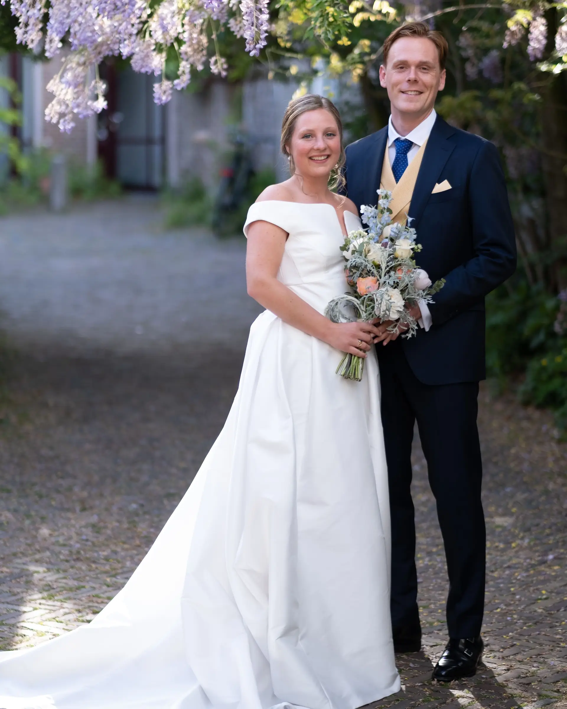 Blauw klassiek trouwpak op maat | Ettemadis