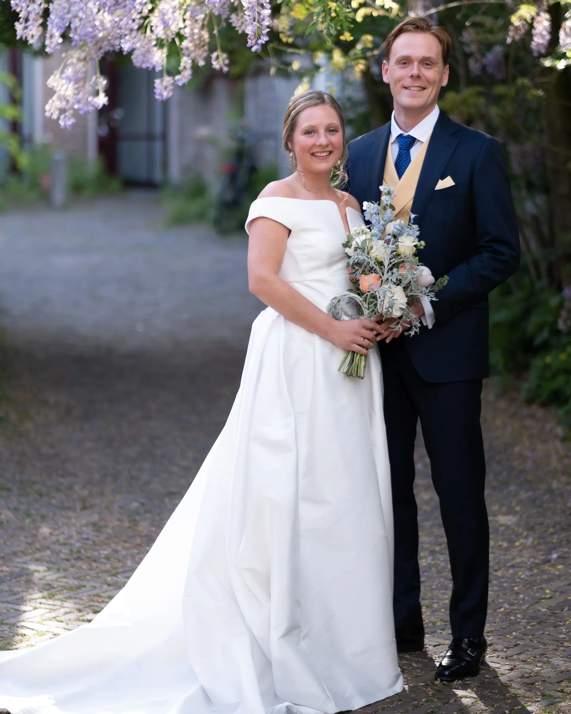 Blauw klassiek trouwpak op maat | Ettemadis