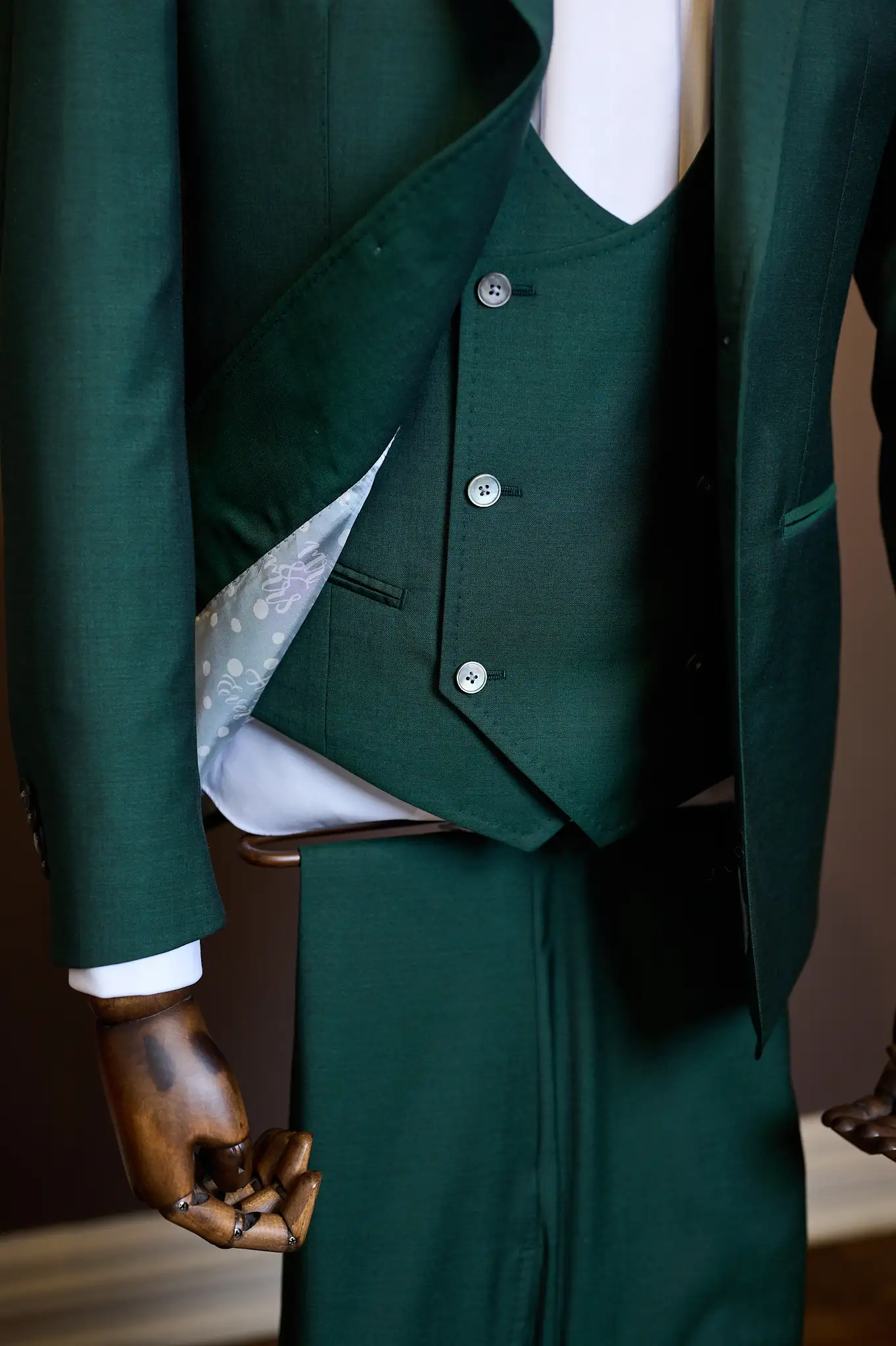 Groen trouwpak op maat | Ettemadis Den Haag