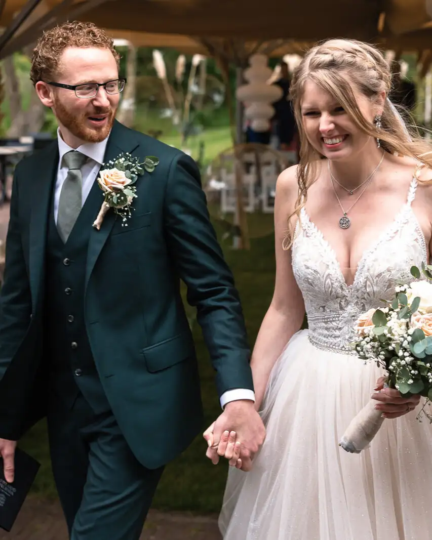 Groen trouwpak driedelig | Ettemadis Den Haag