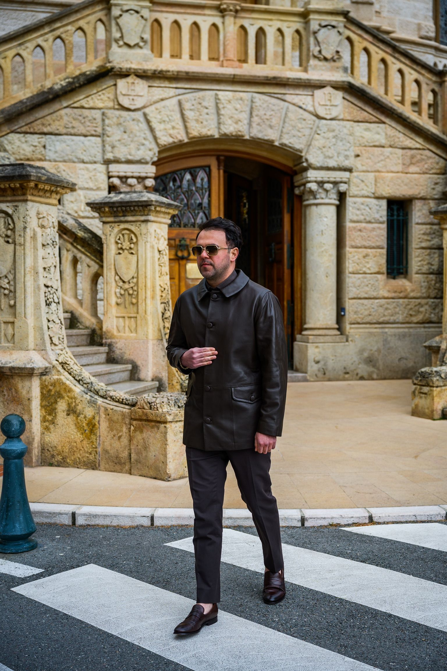 Lederen jas op maat Italiaans 