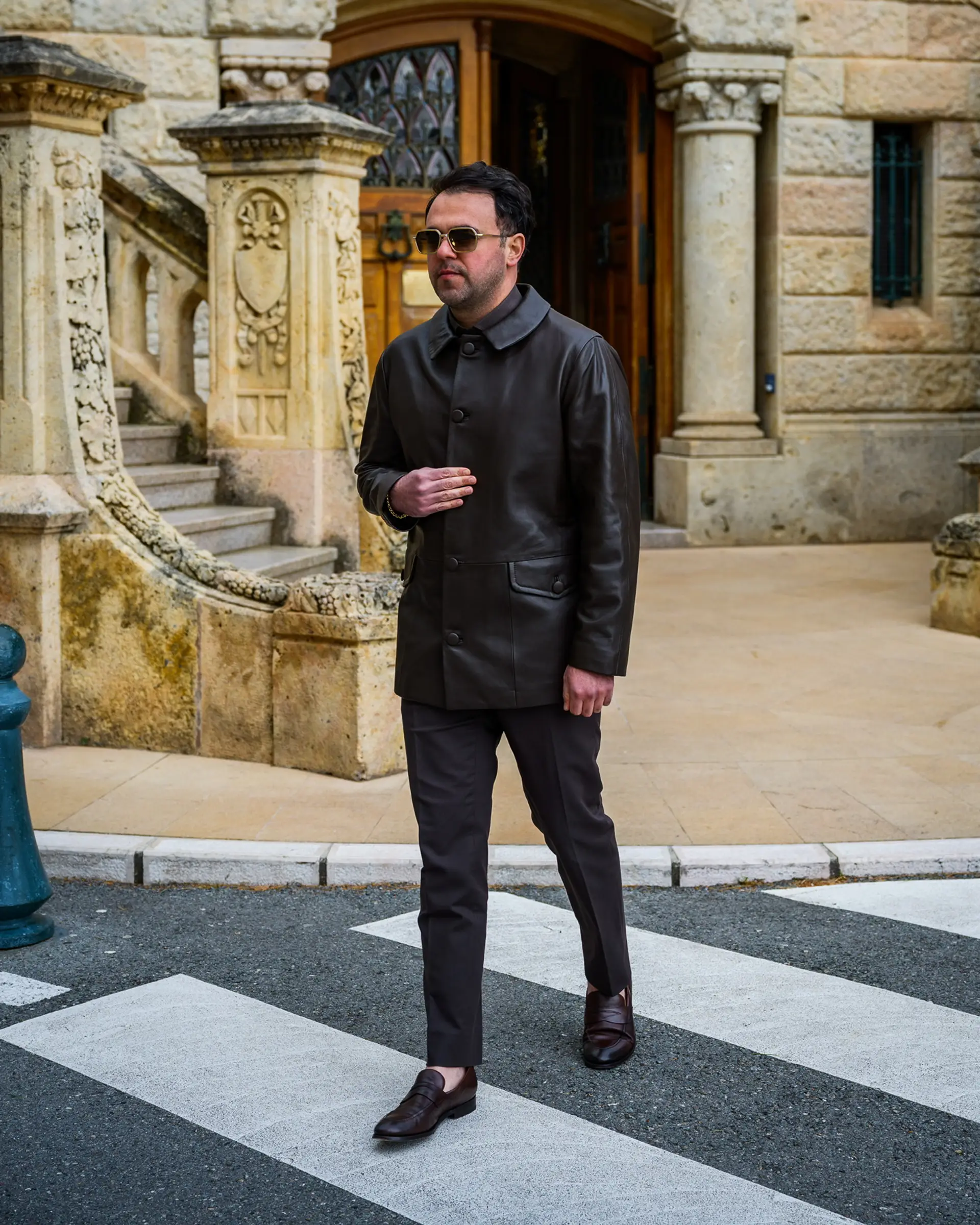 Lederen jas op maat Italiaans